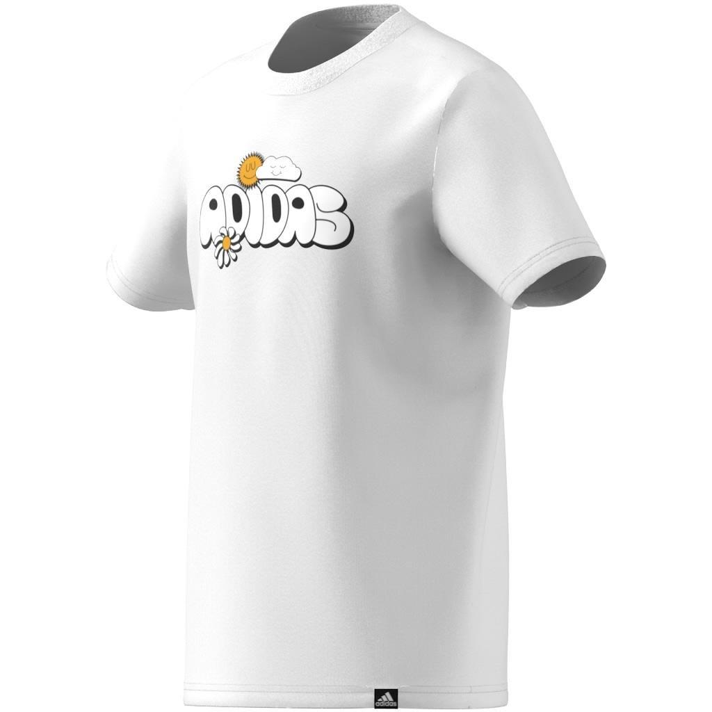Unisex Kids Graphic T-Shirt, White, A901_ONE, large image number 6