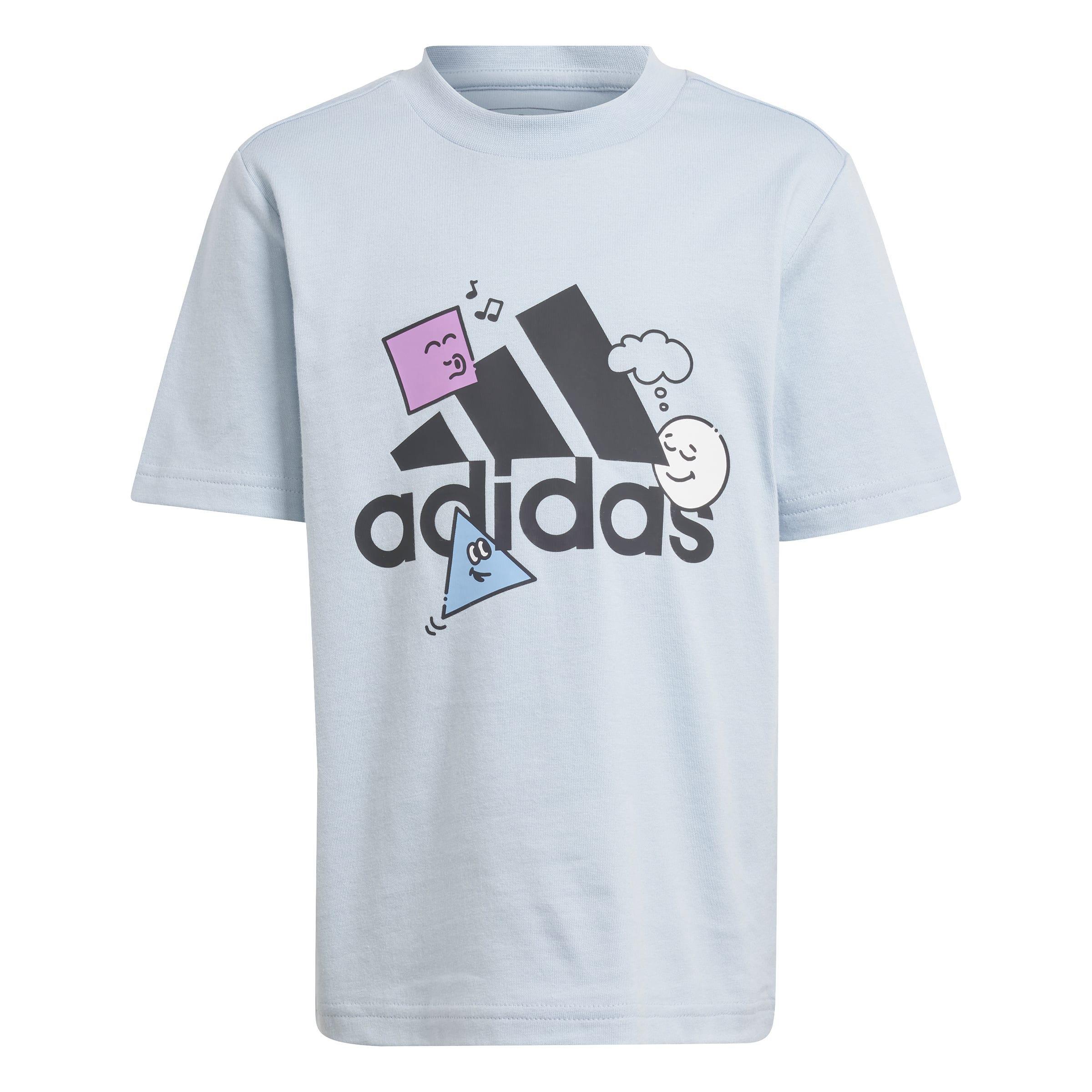 Kids Unisex Positivity Table Graphic T-Shirt, Blue, A901_ONE, large image number 1