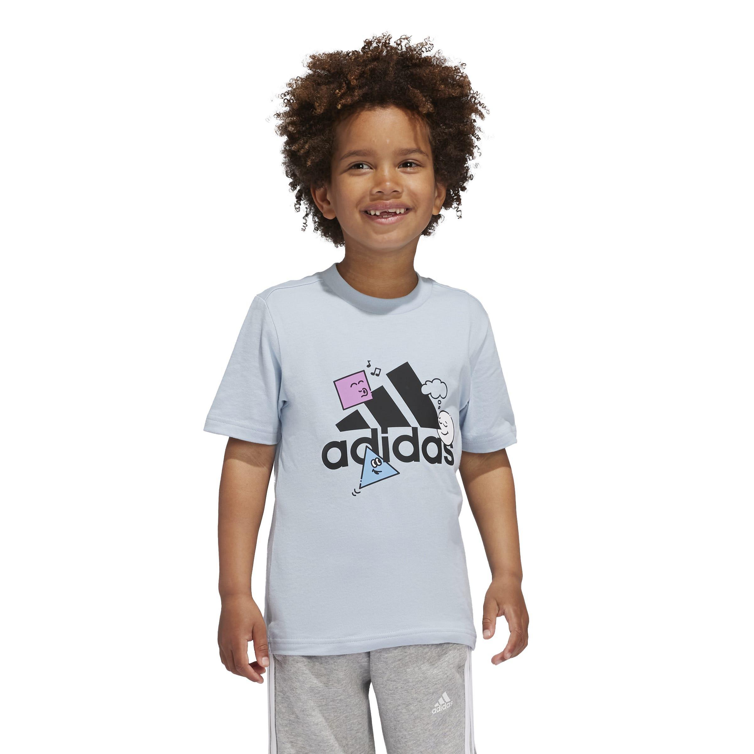 Kids Unisex Positivity Table Graphic T-Shirt, Blue, A901_ONE, large image number 8