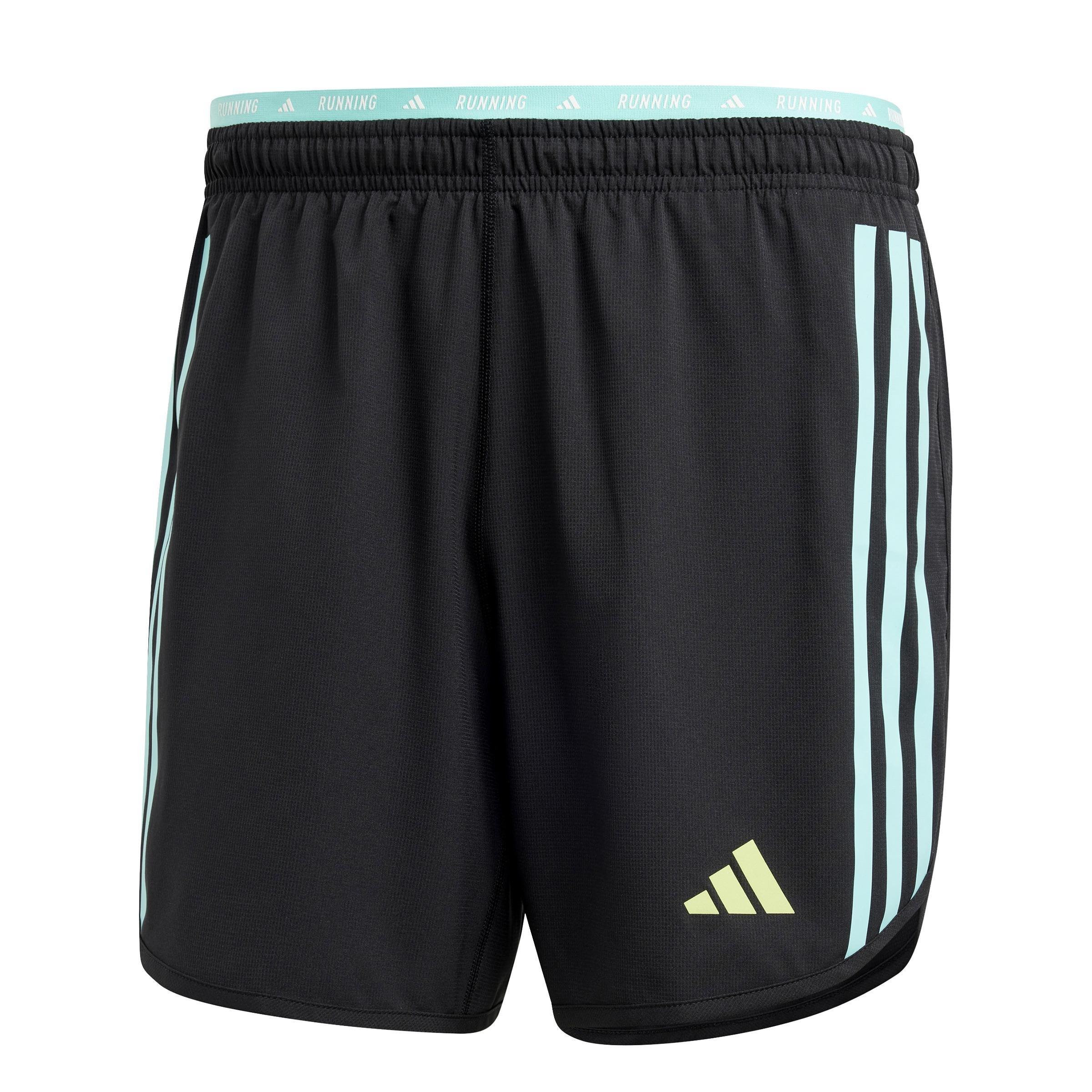 Own the Run 3-Stripes Shorts, Black, A901_ONE, large image number 0