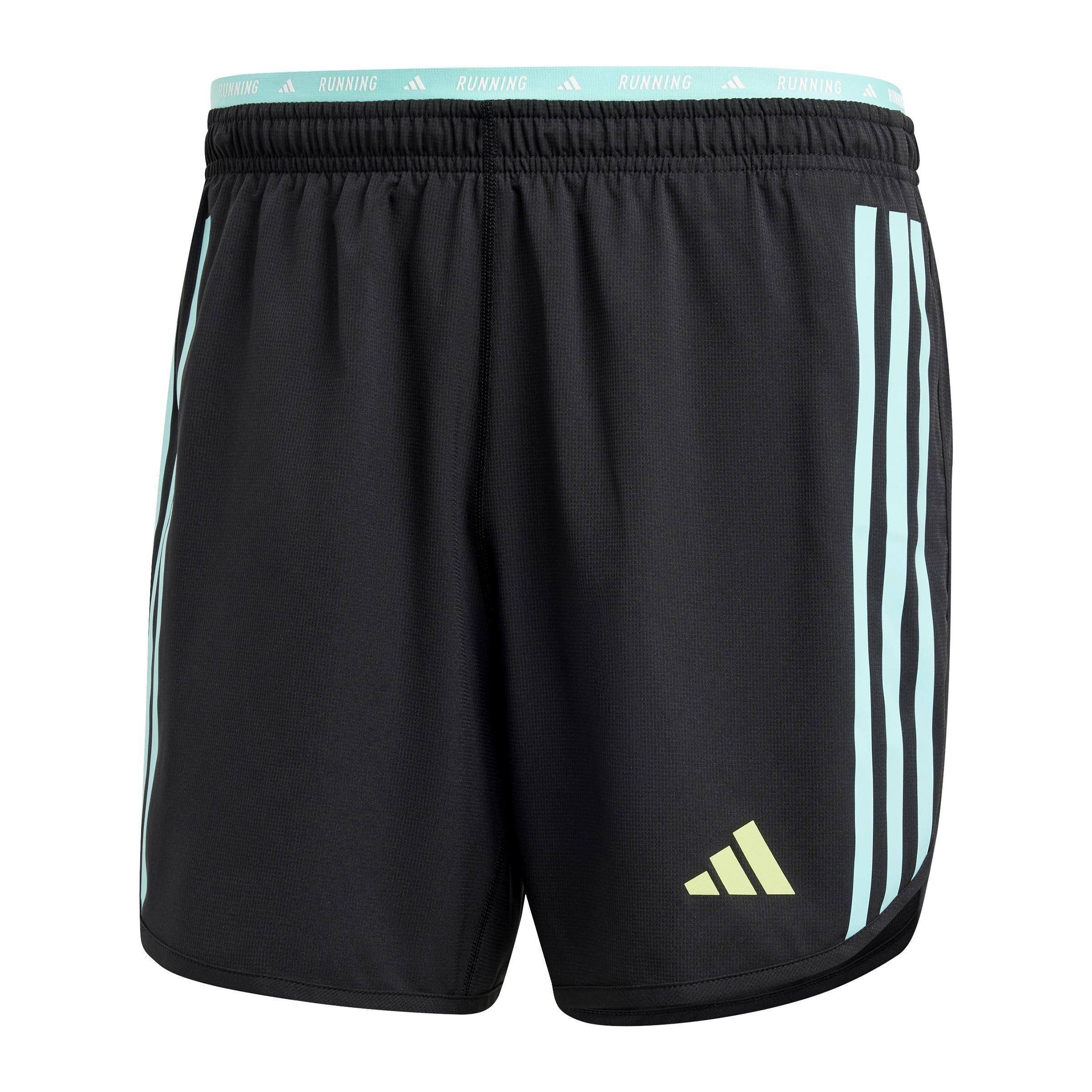Own the Run 3-Stripes Shorts, Black, A901_ONE, large image number 1