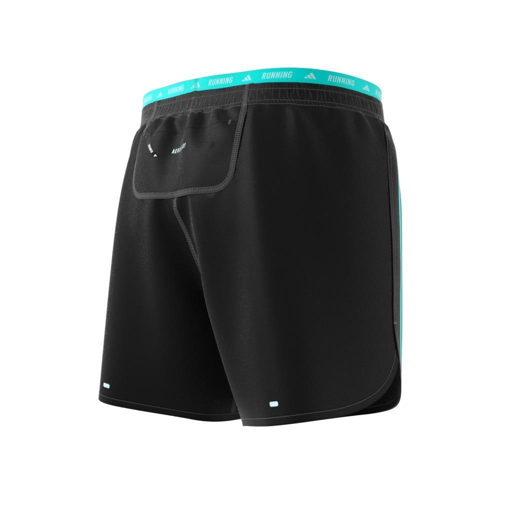 Own the Run 3-Stripes Shorts, Black, A901_ONE, large image number 8