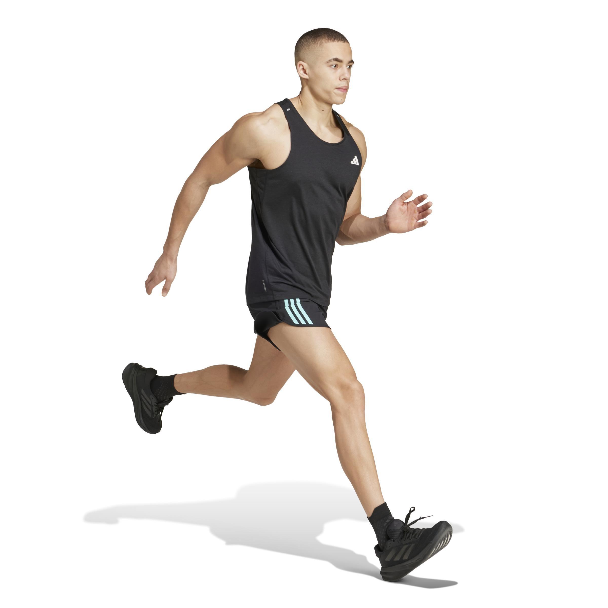 Own the Run 3-Stripes Shorts, Black, A901_ONE, large image number 11