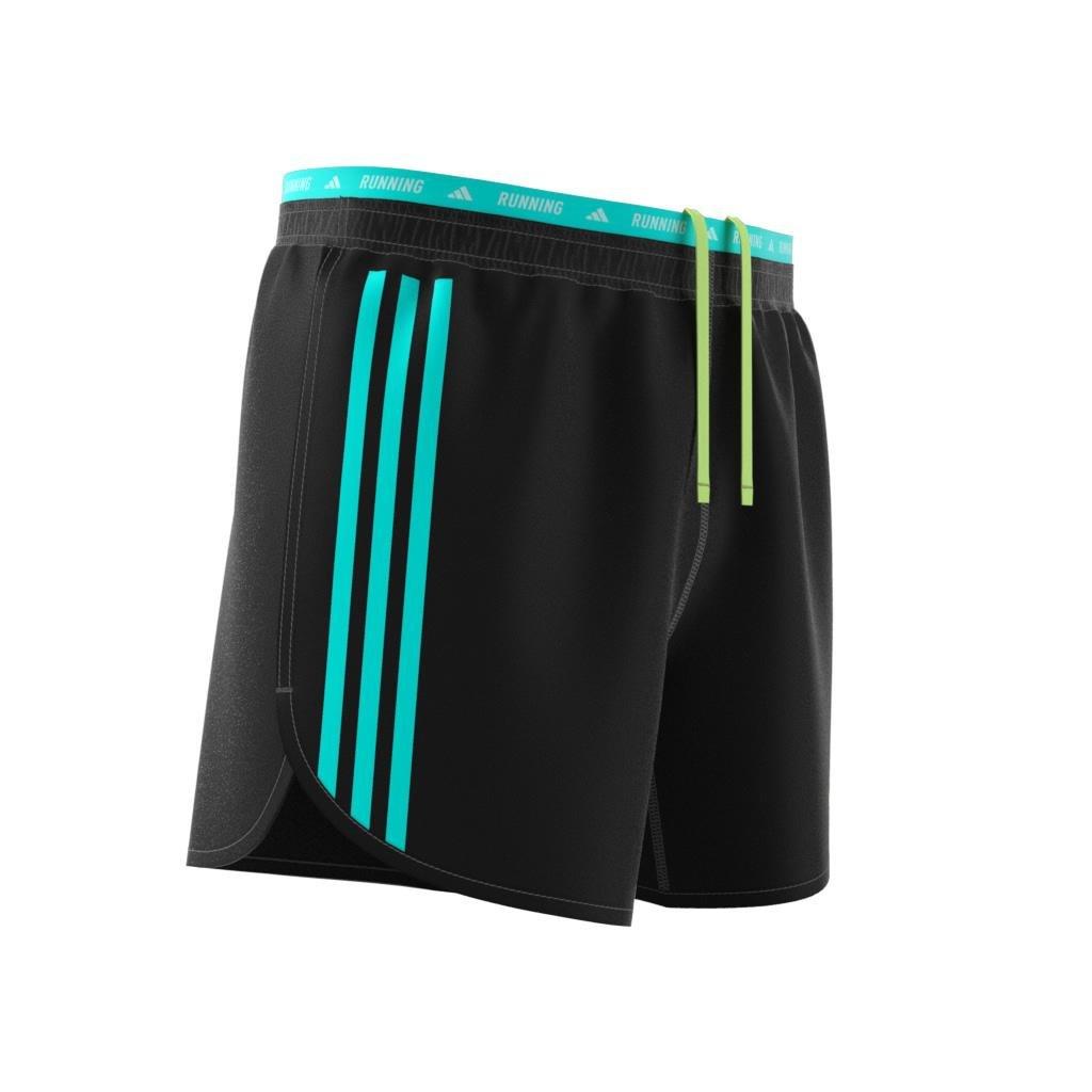 Own the Run 3-Stripes Shorts, Black, A901_ONE, large image number 12