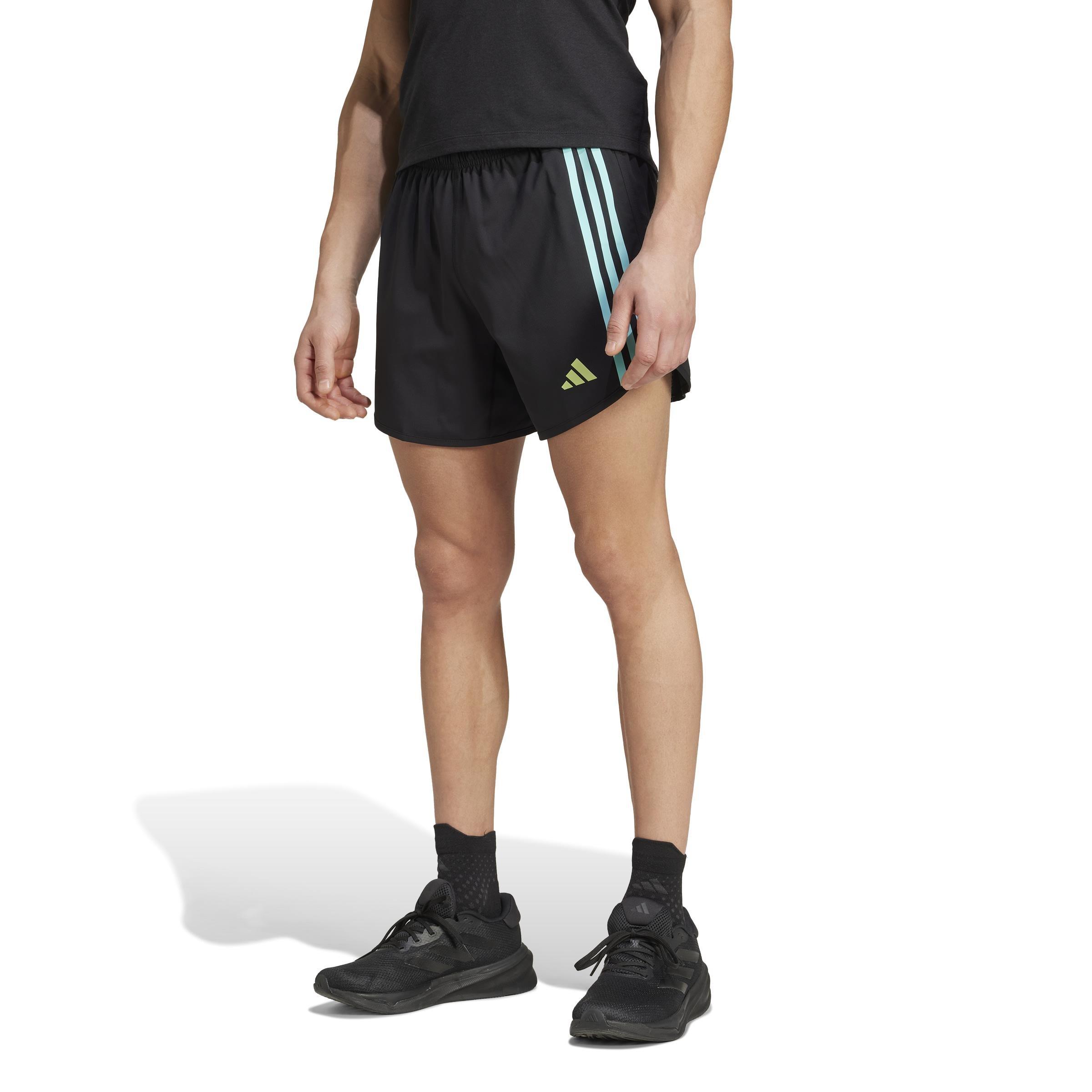 Own the Run 3-Stripes Shorts, Black, A901_ONE, large image number 14