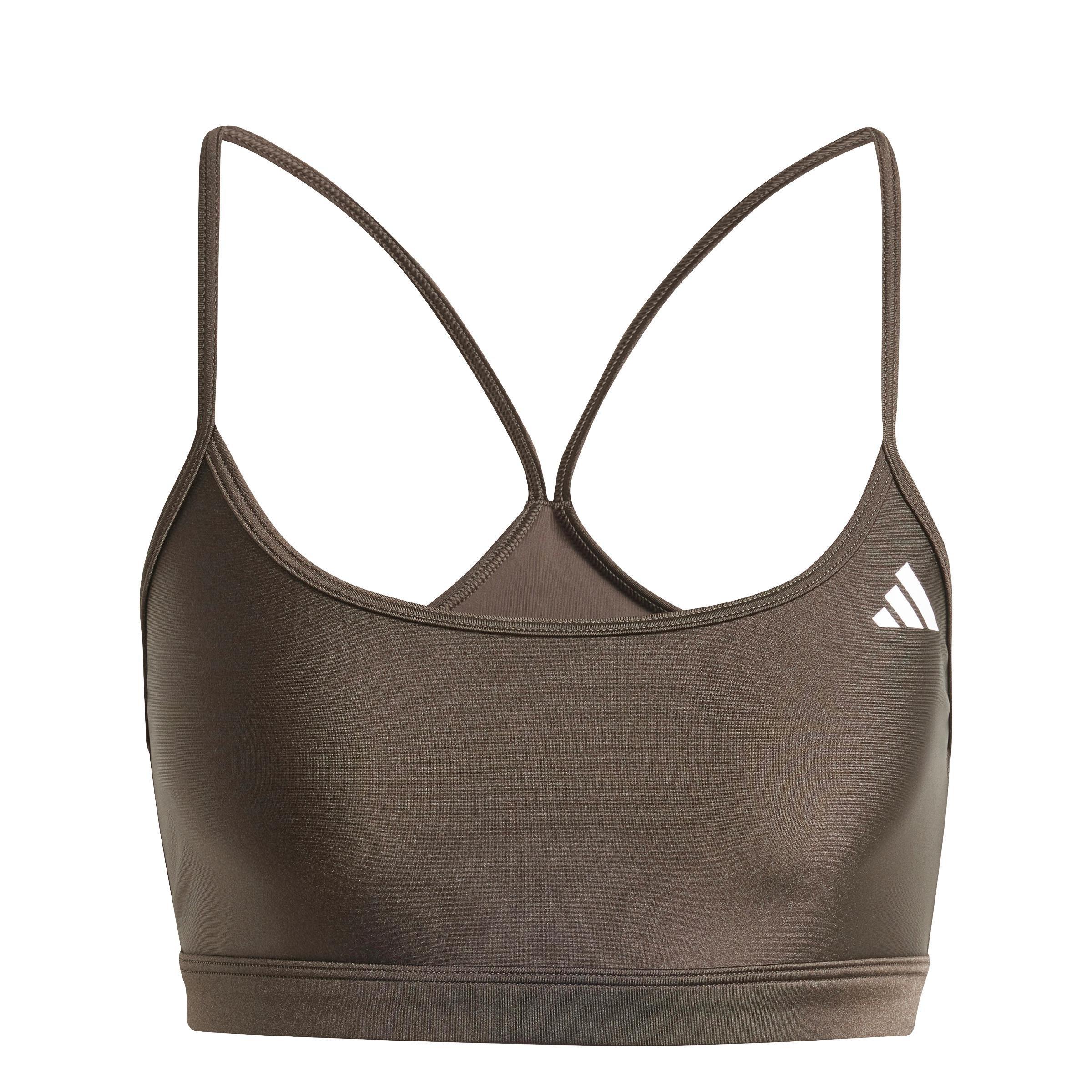 Aeroreact Training Light-Support Shiny Bra, Green, , large image number 1
