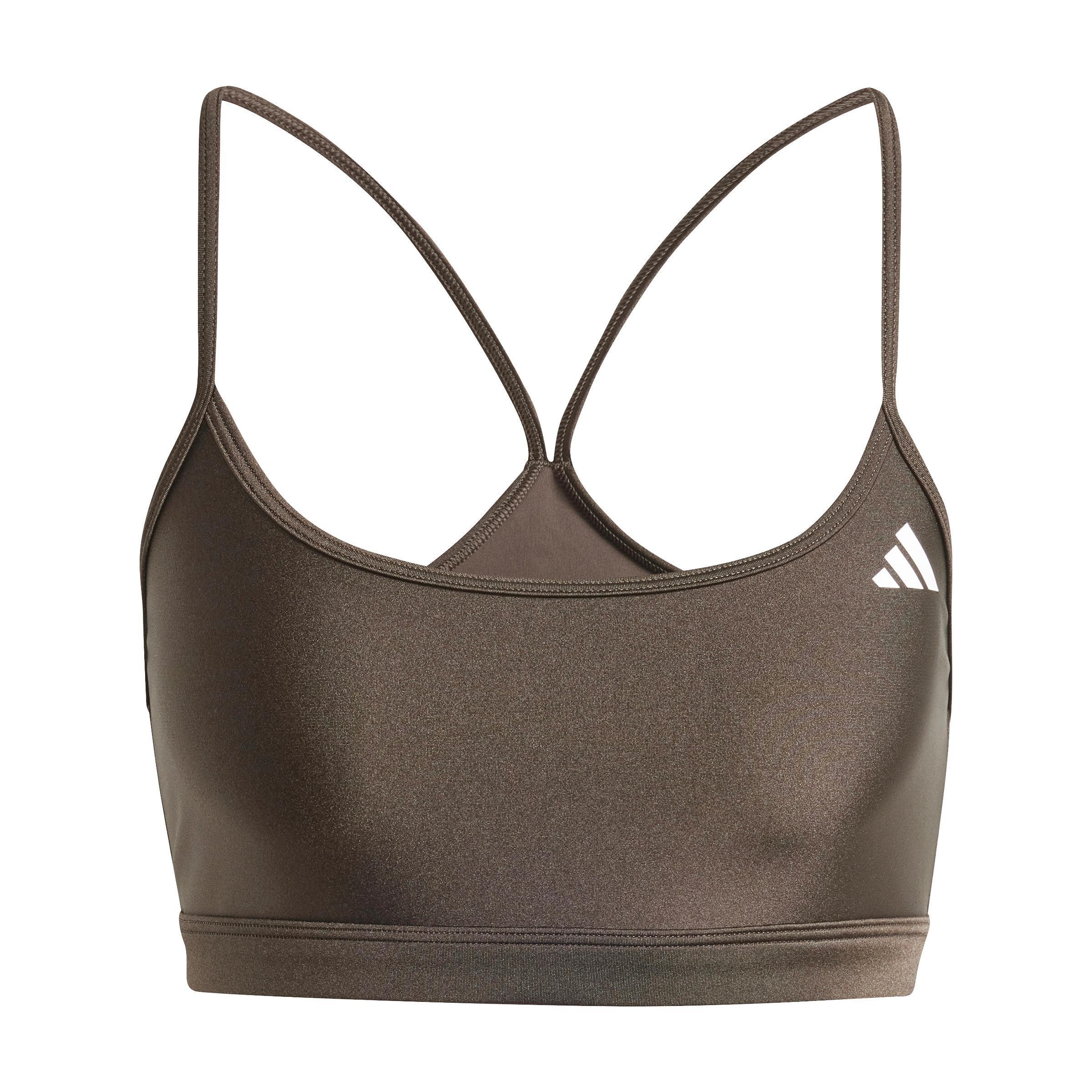 Aeroreact Training Light-Support Shiny Bra, Green, , large image number 2