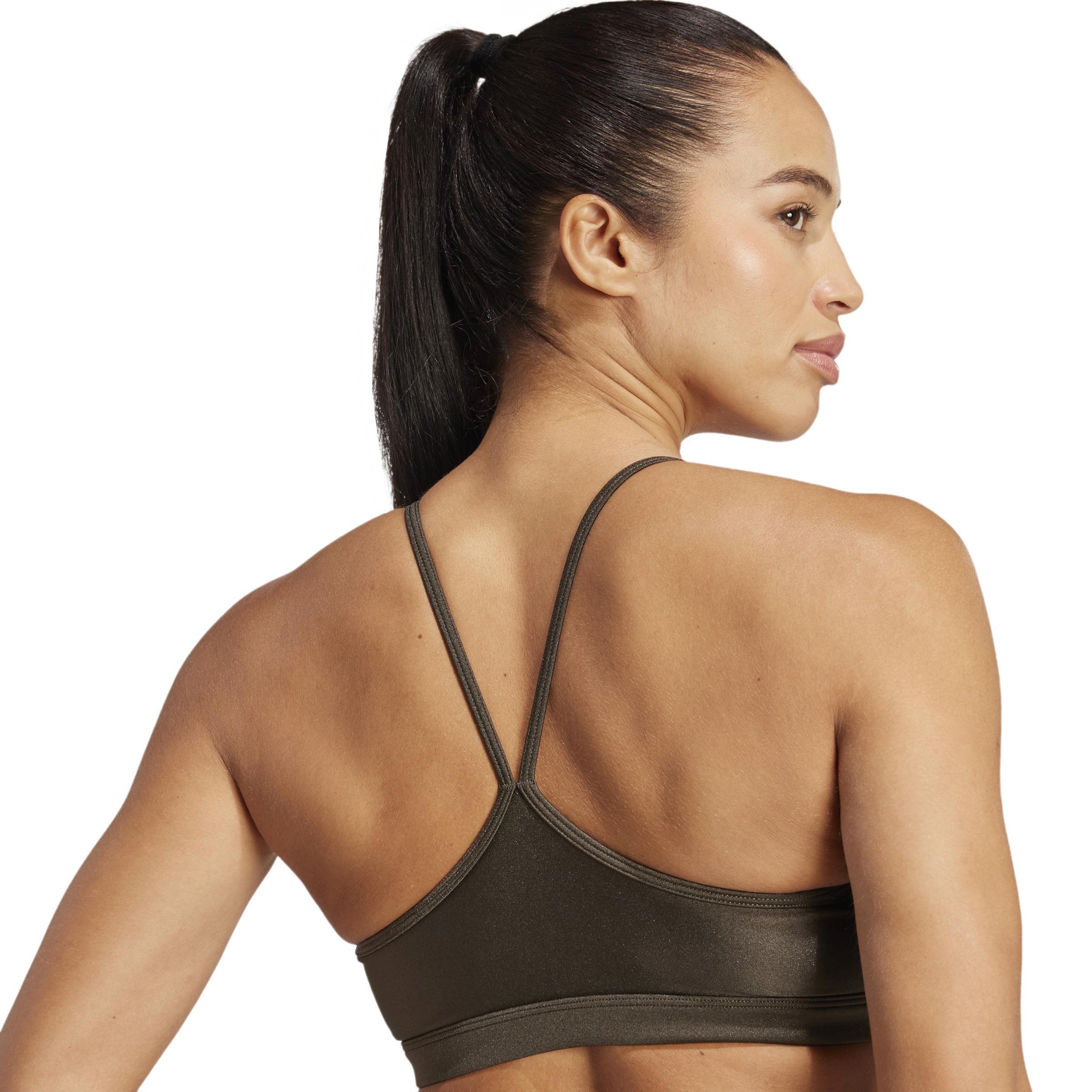 Aeroreact Training Light-Support Shiny Bra, Green, , large image number 5