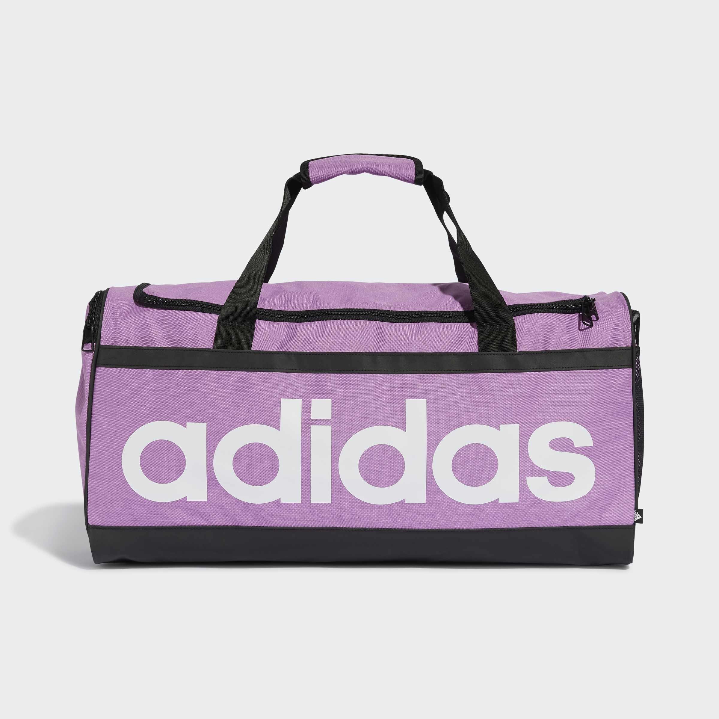 Unisex Essentials Linear Duffel Bag Medium, Purple, A901_ONE, medium