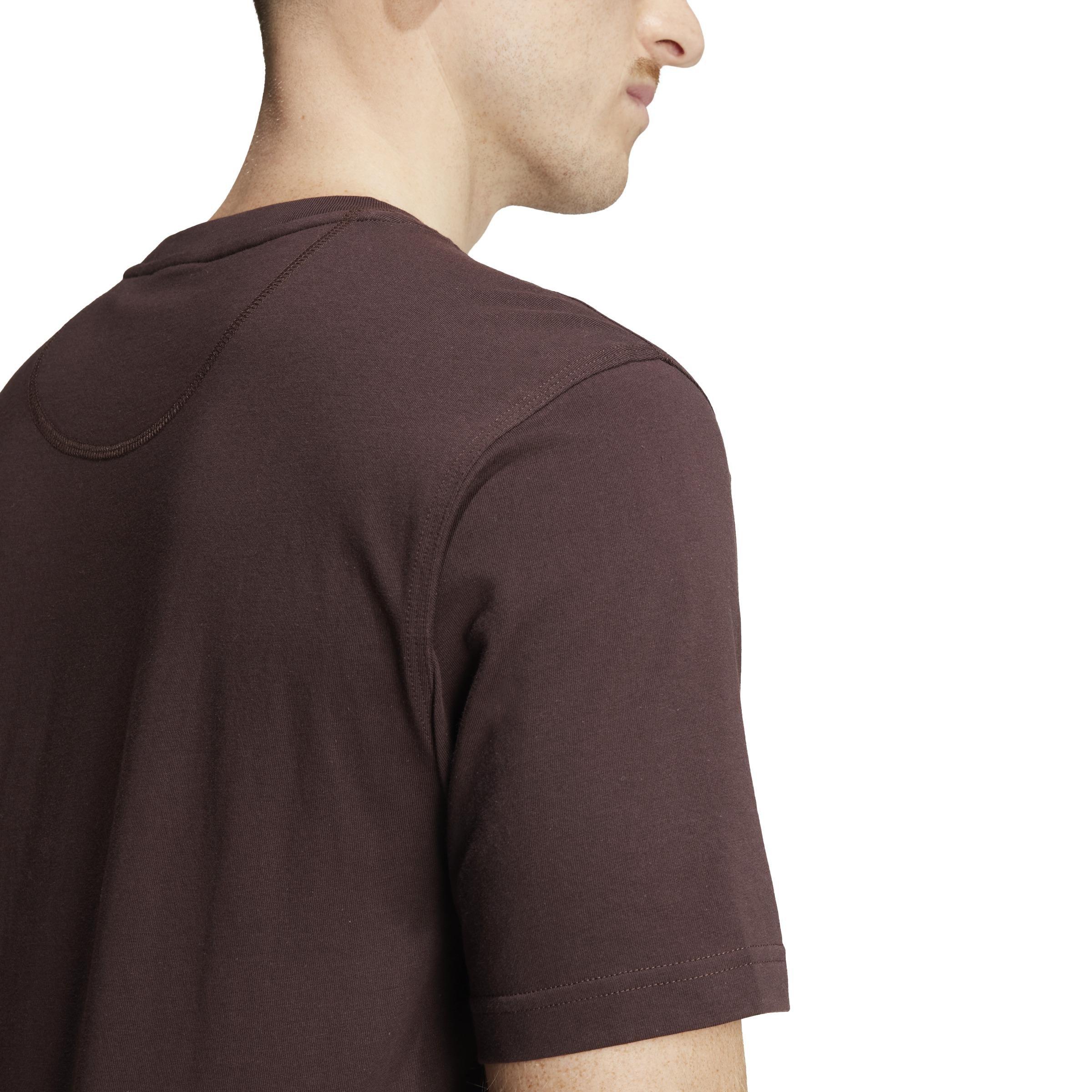 Trefoil Essentials T-Shirt, Brown, A901_ONE, large image number 5