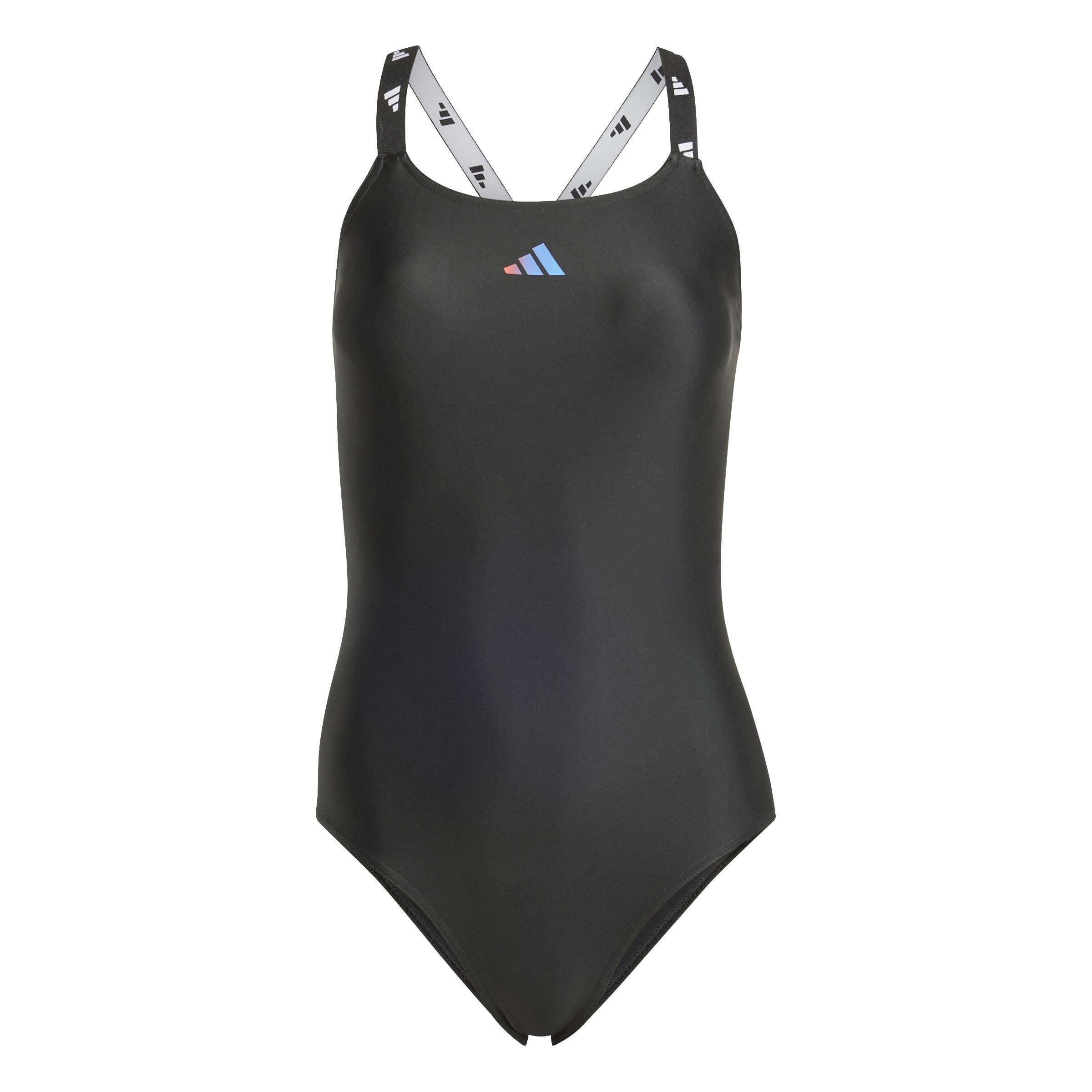 adidas Logo Swimsuit, Black, A901_ONE, large image number 1