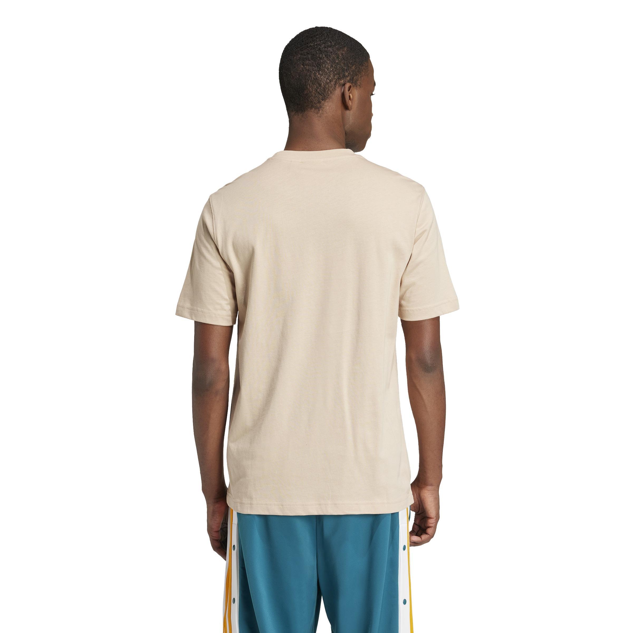 Adicolor Trefoil T-Shirt, Beige, A901_ONE, large image number 3