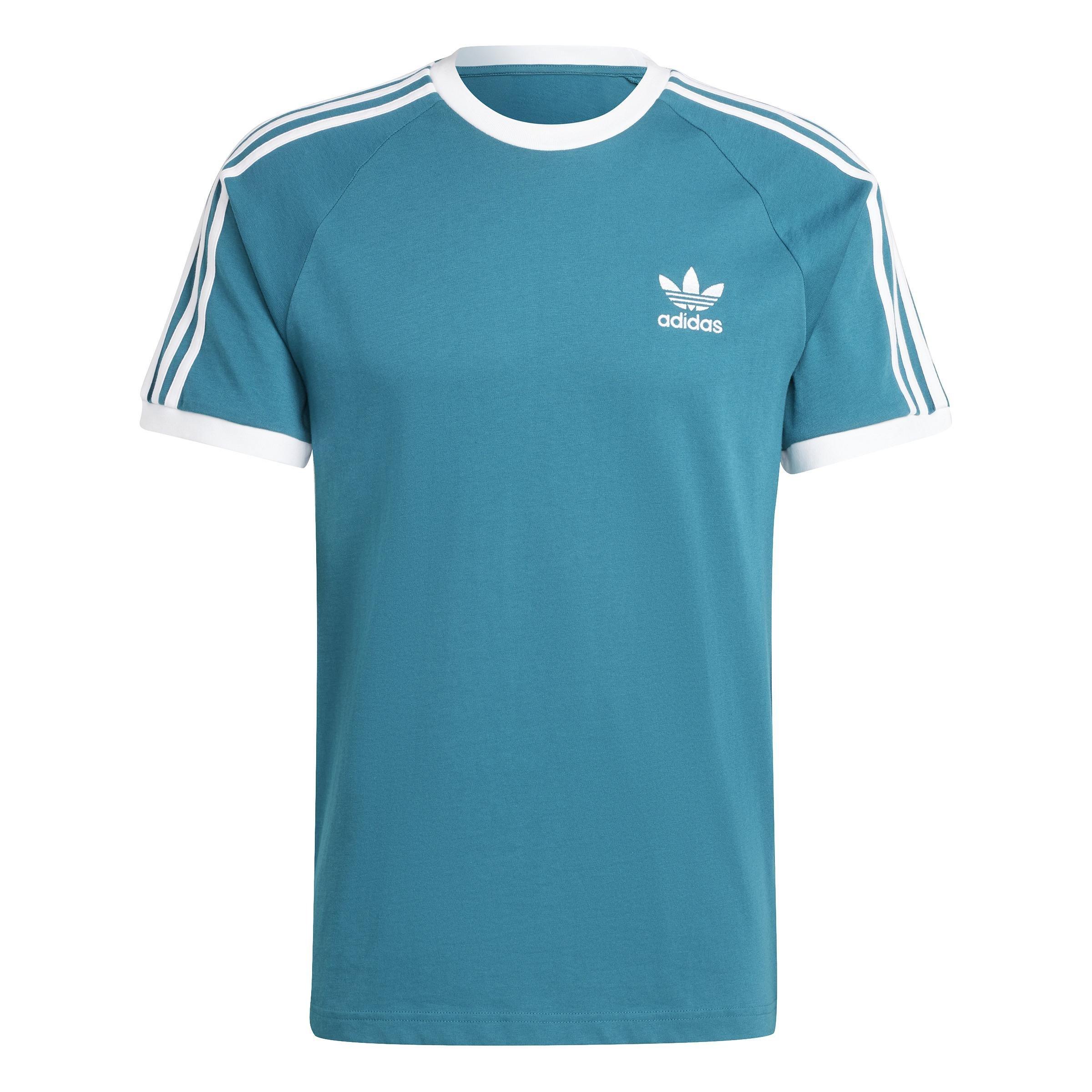 Adicolor Classics 3-Stripes T-Shirt, Turquoise, A901_ONE, large image number 0