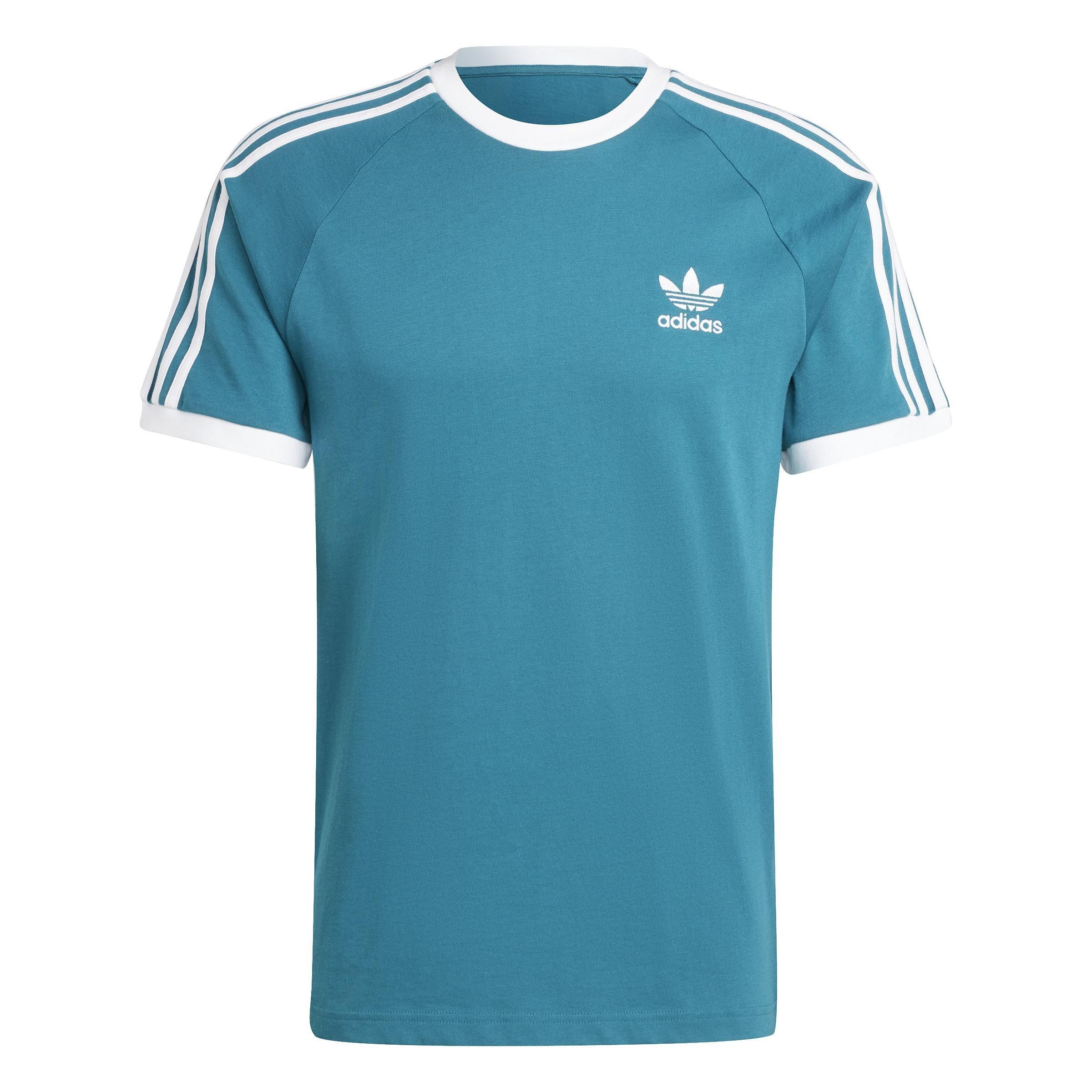 Adicolor Classics 3-Stripes T-Shirt, Turquoise, A901_ONE, large image number 2