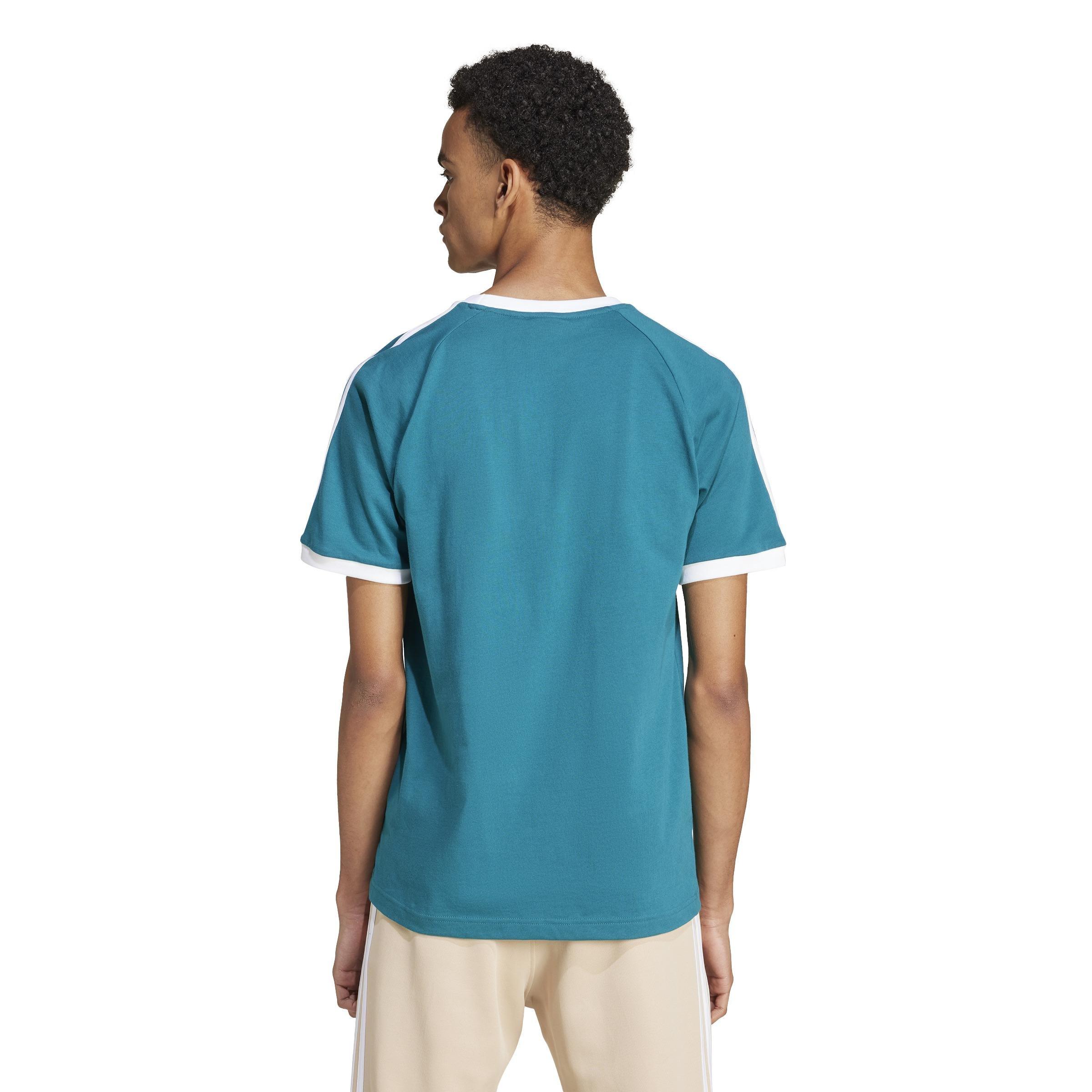 Adicolor Classics 3-Stripes T-Shirt, Turquoise, A901_ONE, large image number 3