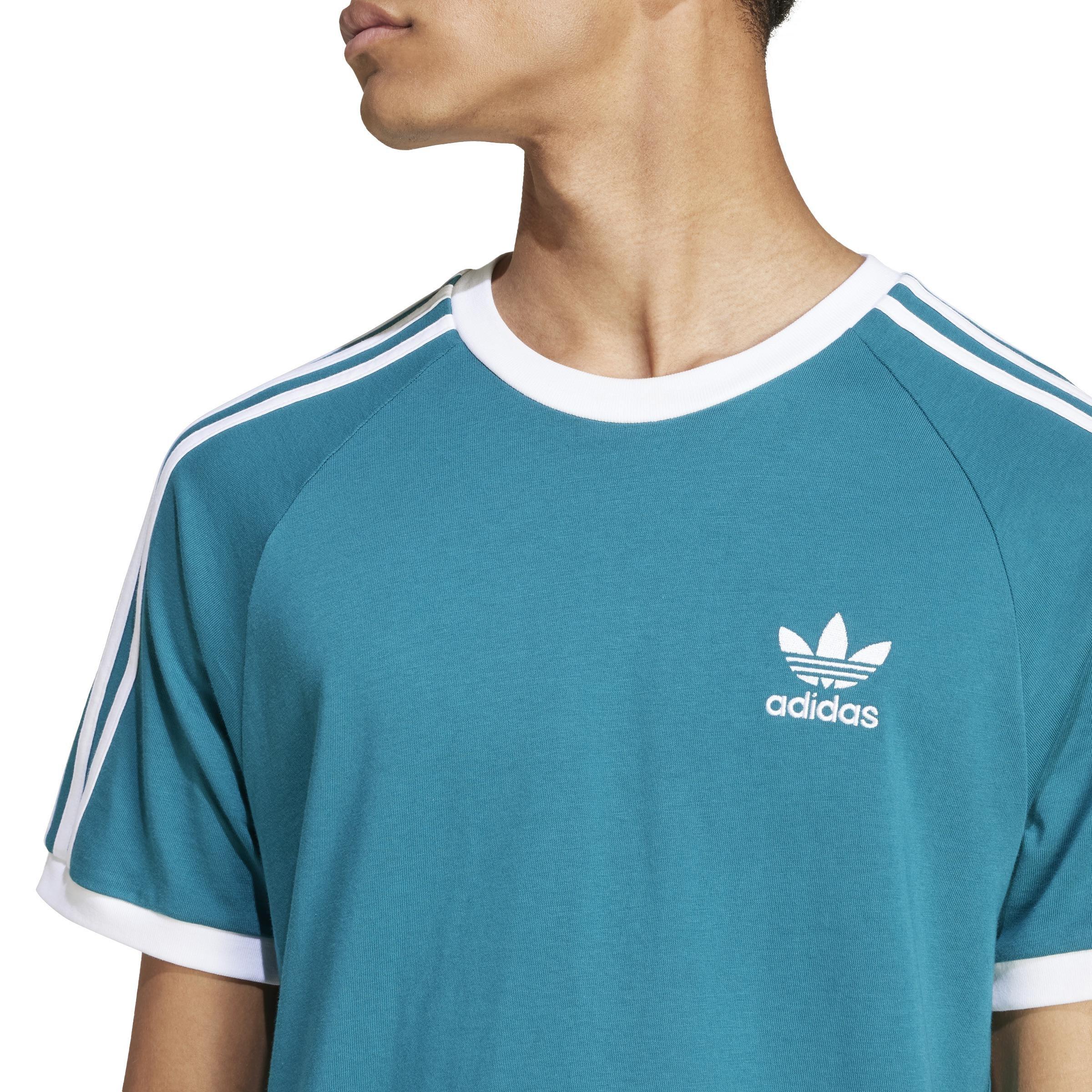 Adicolor Classics 3-Stripes T-Shirt, Turquoise, A901_ONE, large image number 4