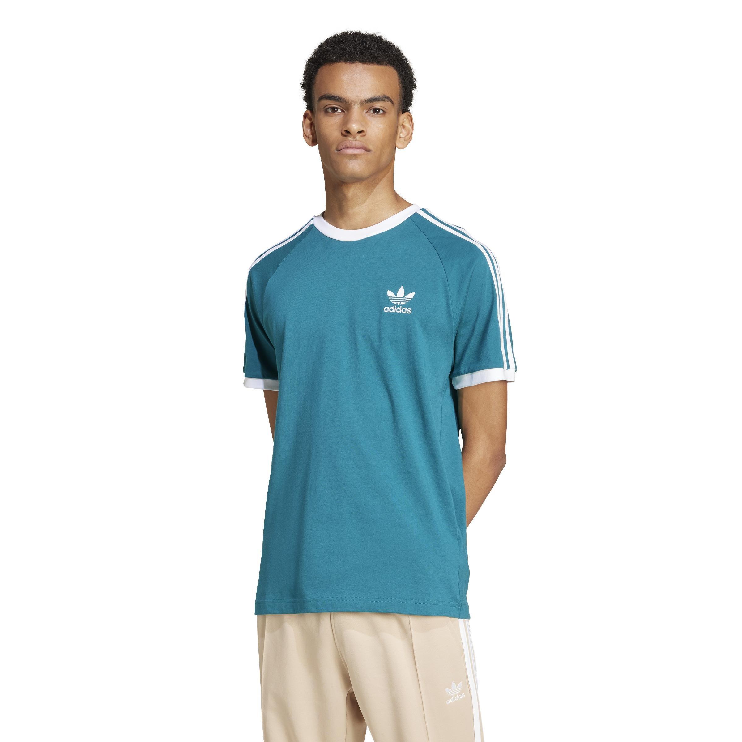 Adicolor Classics 3-Stripes T-Shirt, Turquoise, A901_ONE, large image number 8