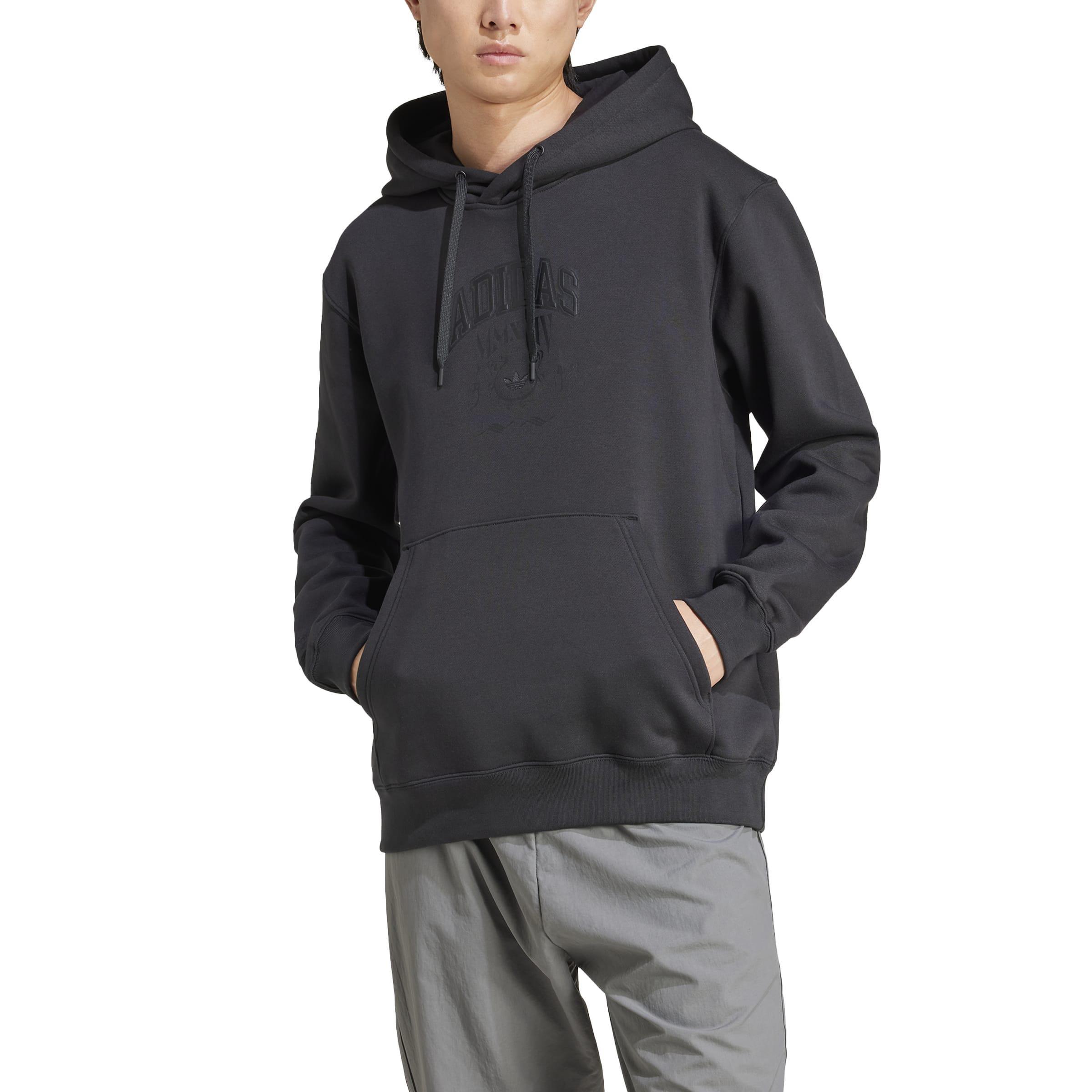 Hooded 1 Sweatshirt, Black, A901_ONE, large image number 2