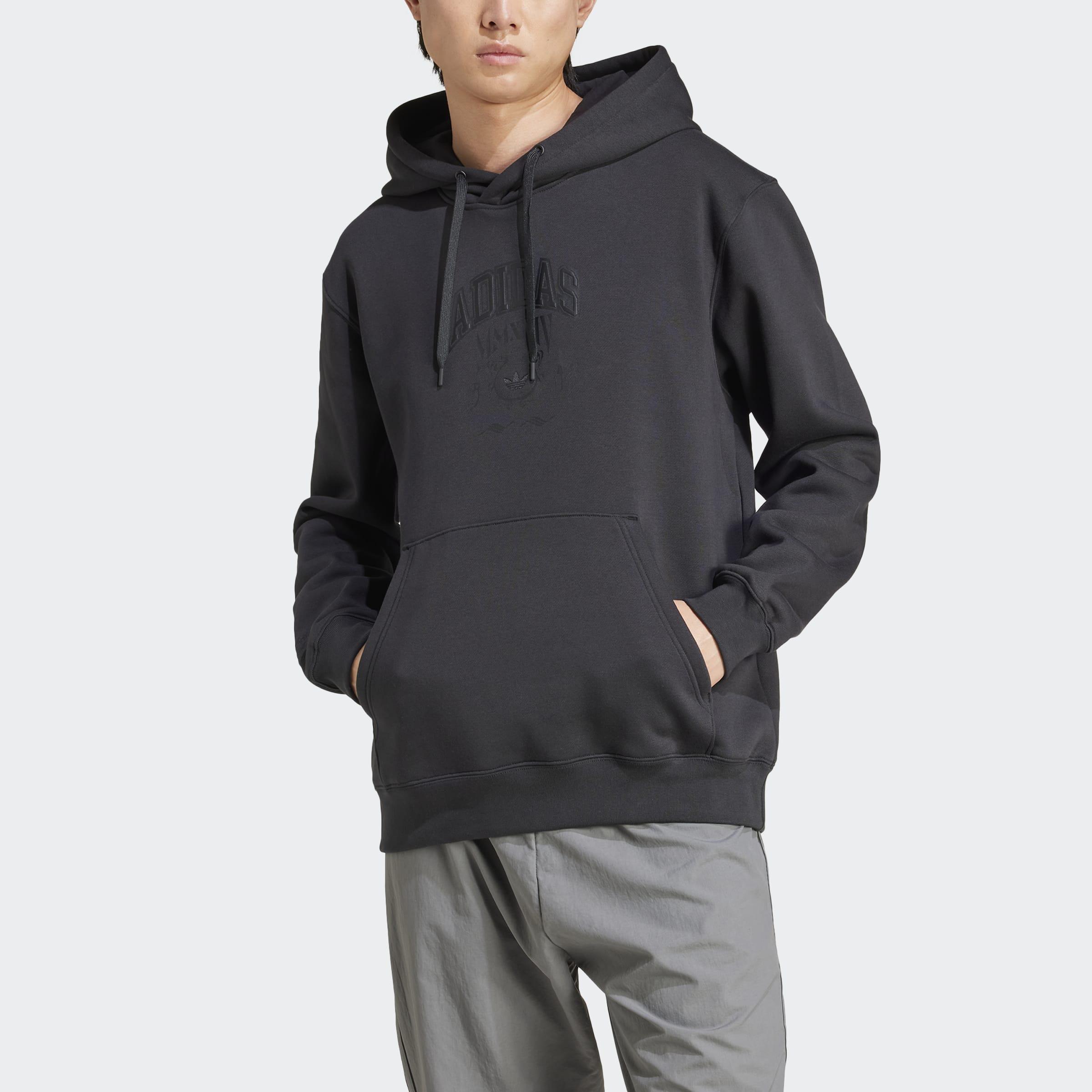 Hooded 1 Sweatshirt, Black, A901_ONE, large image number 4
