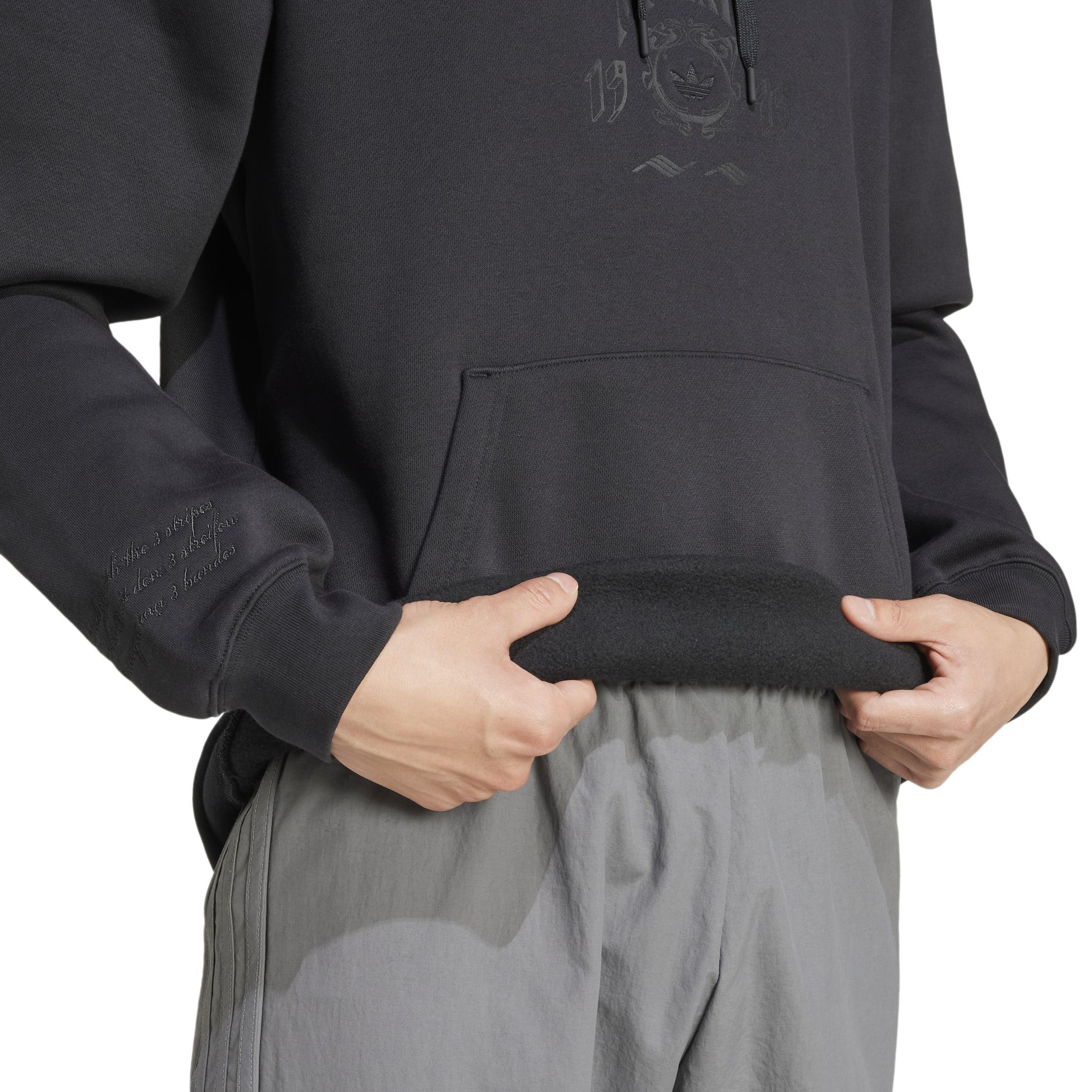 Hooded 1 Sweatshirt, Black, A901_ONE, large image number 7