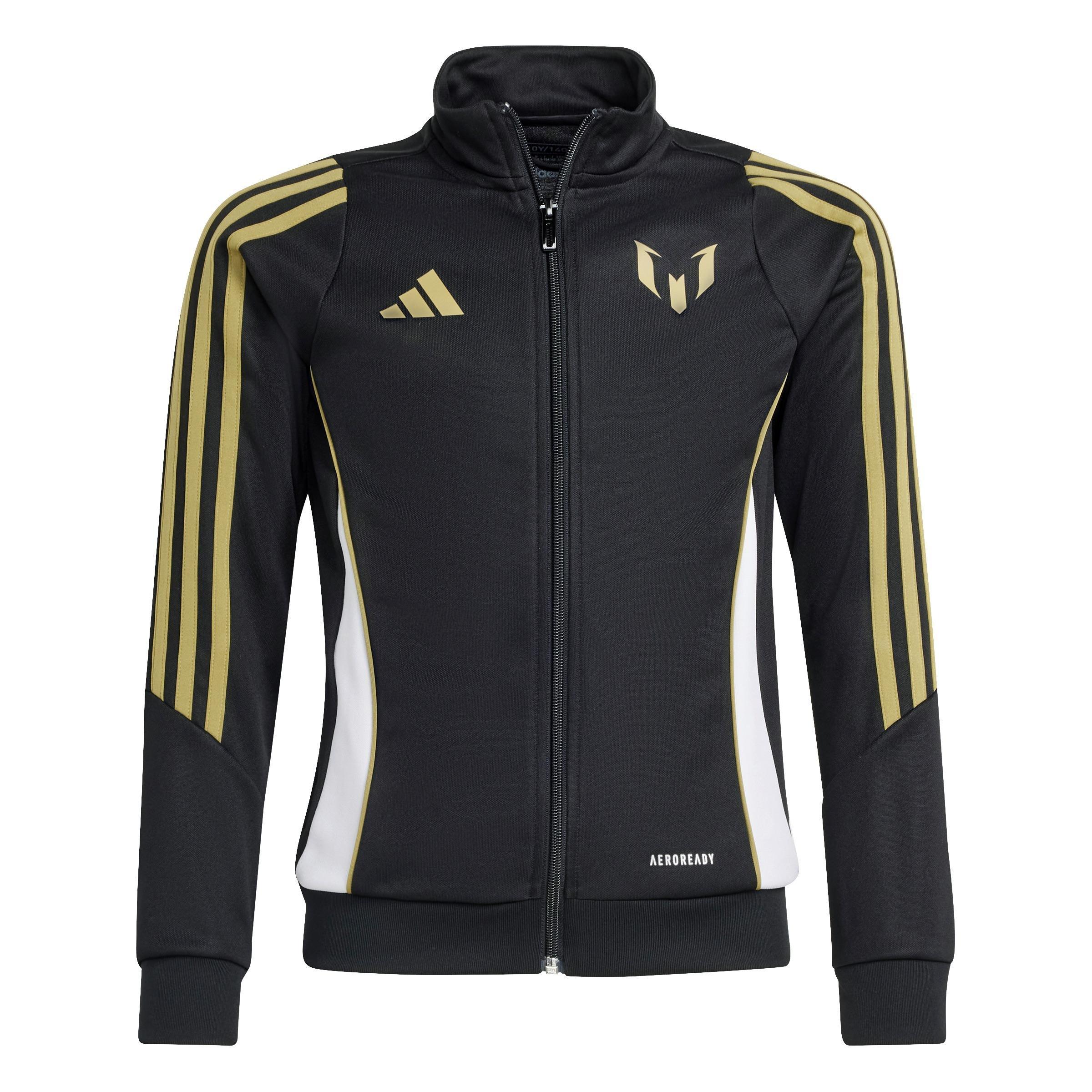 Unisex Kids Messi Track Suit Track Top, Black, , large image number 1