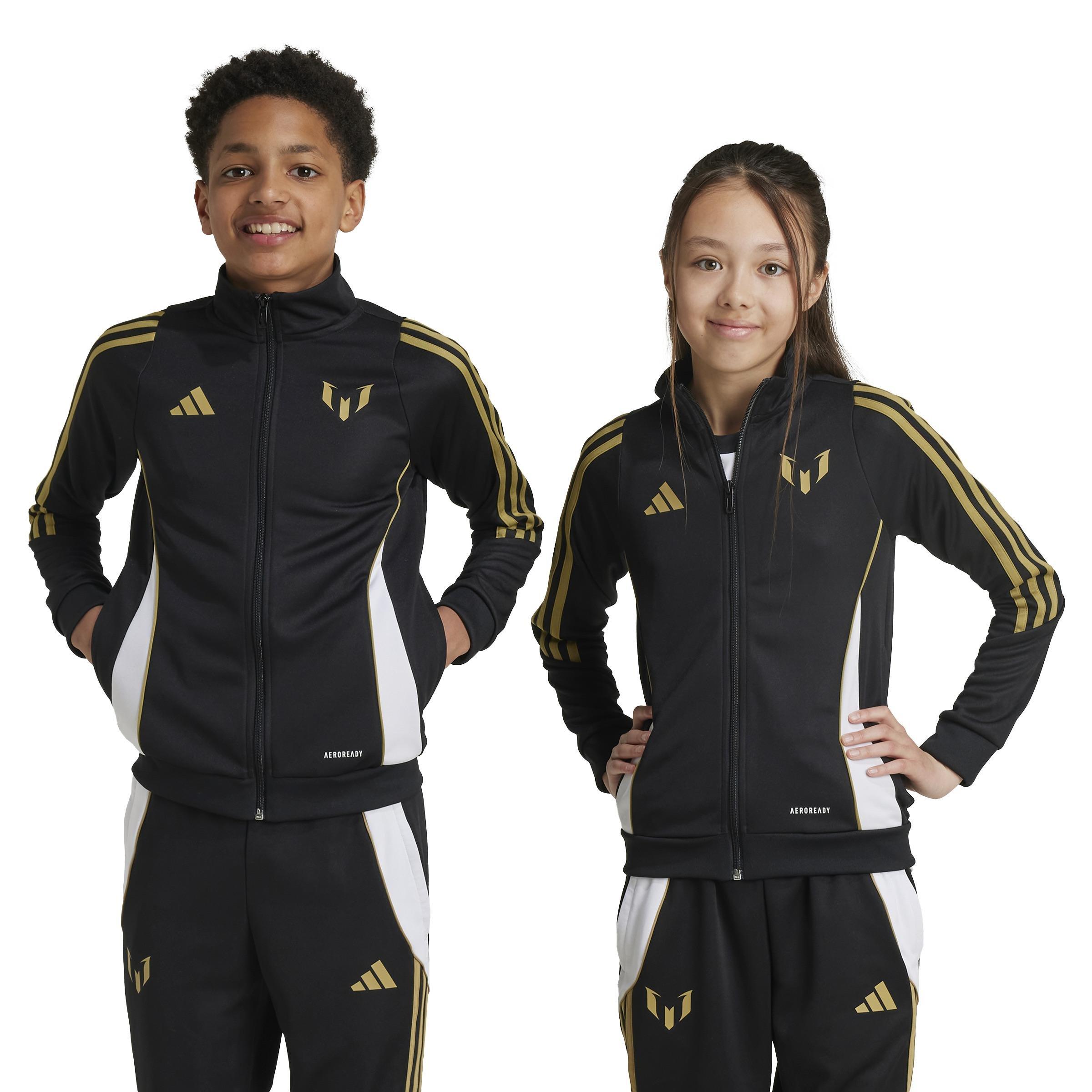 Unisex Kids Messi Track Suit Track Top, Black, , large image number 11