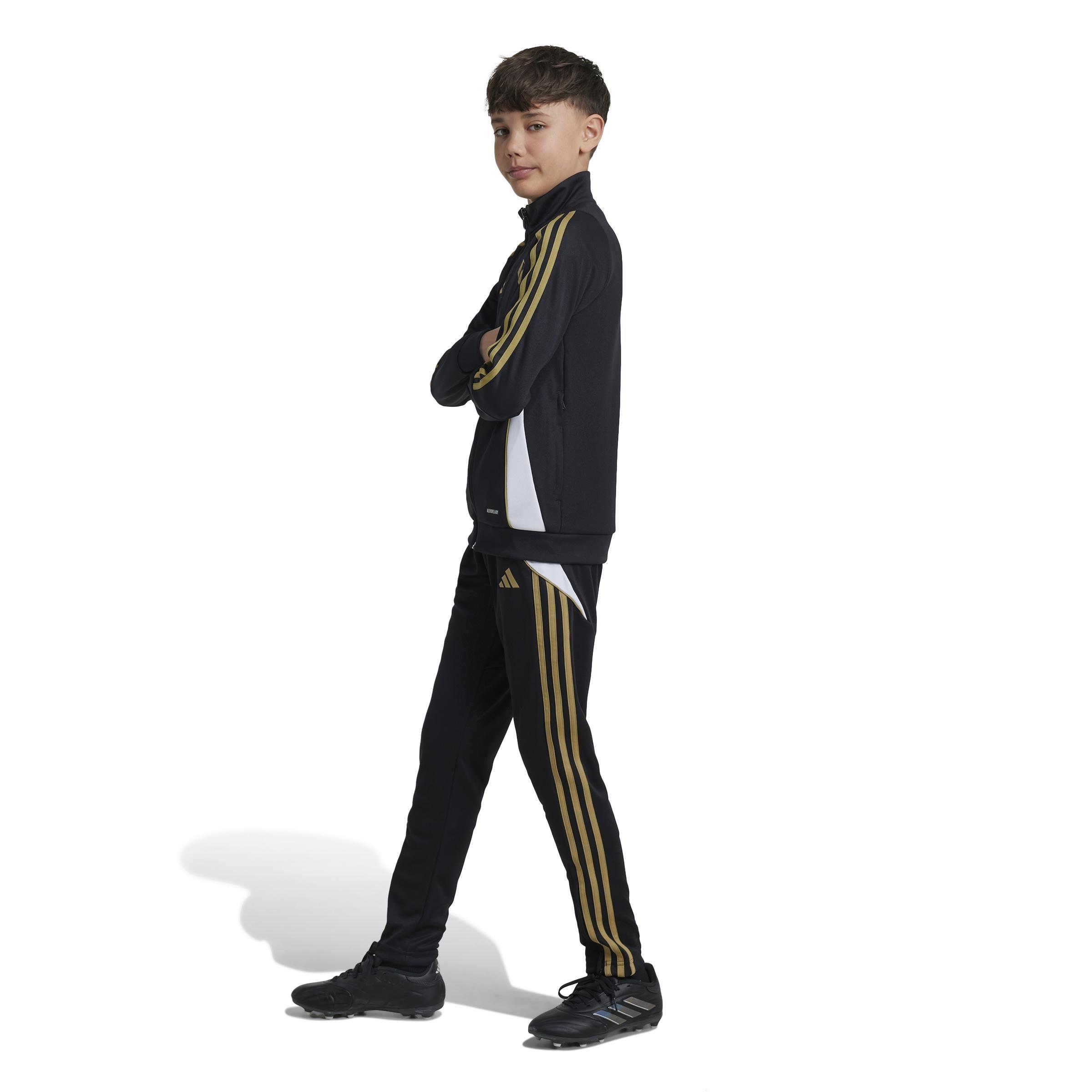 Unisex Kids Messi Training Tracksuit Bottoms, Black, A901_ONE, large image number 3