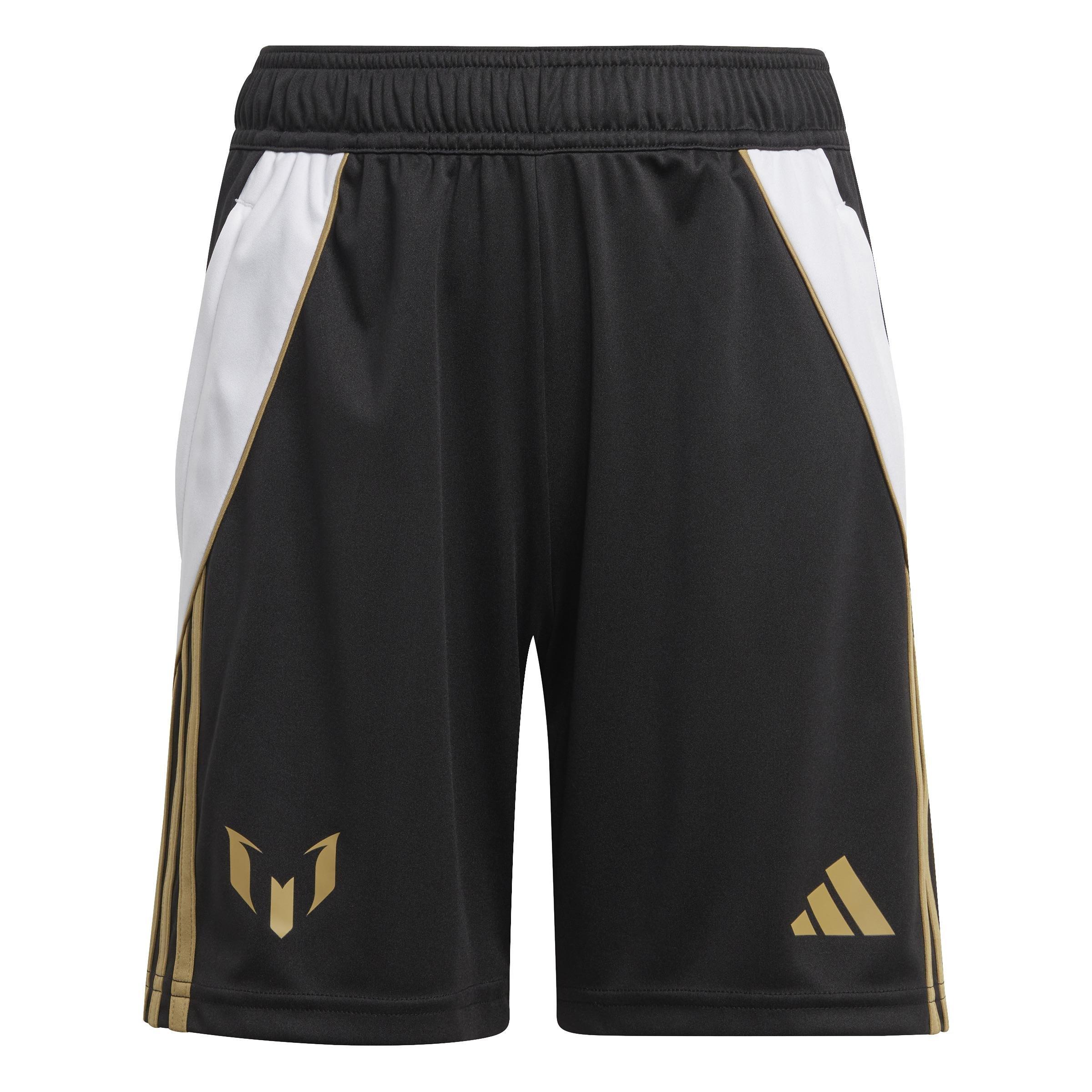 Unisex Kids Messi Training Shorts, Black, A901_ONE, large image number 0