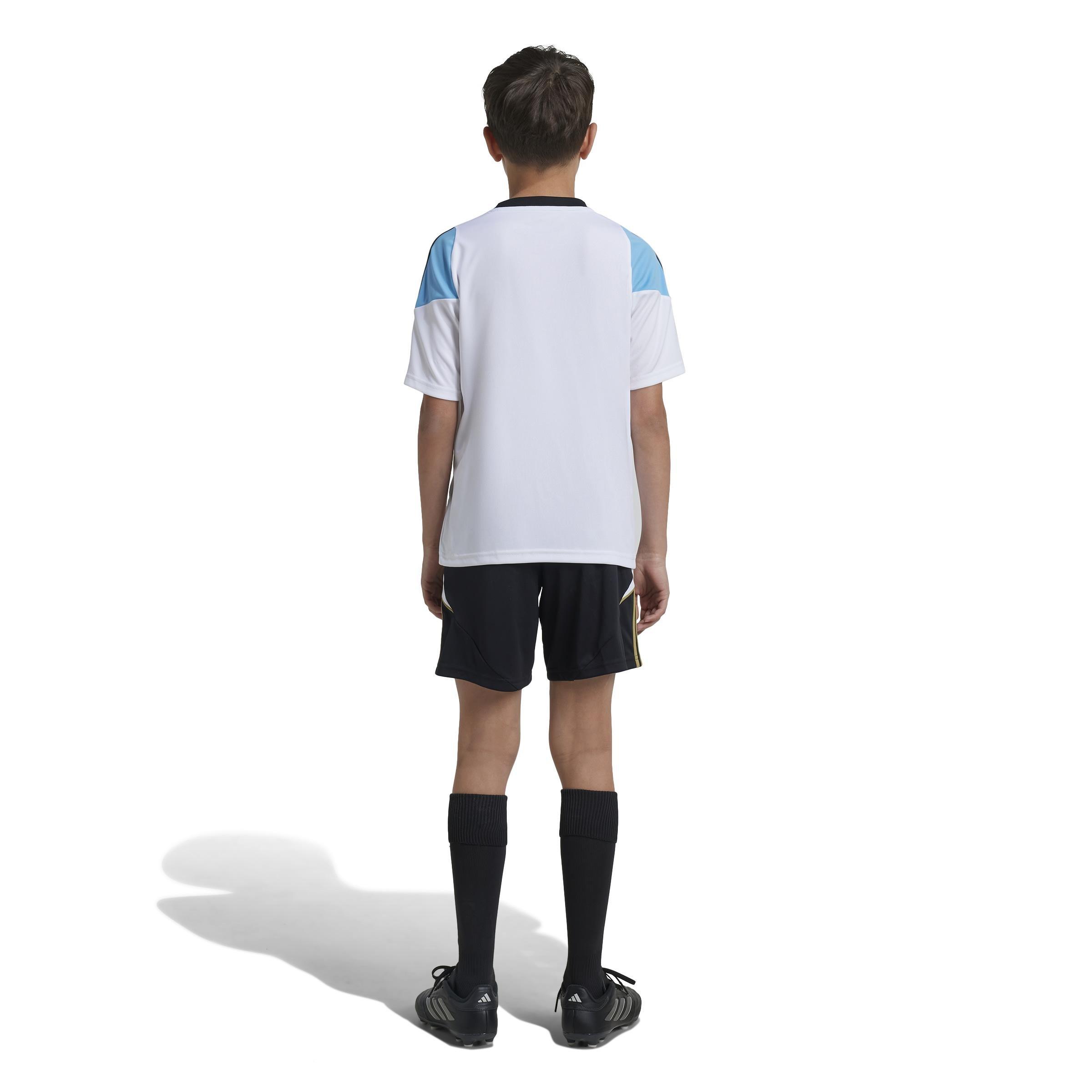 Unisex Kids Messi Training Shorts, Black, A901_ONE, large image number 2