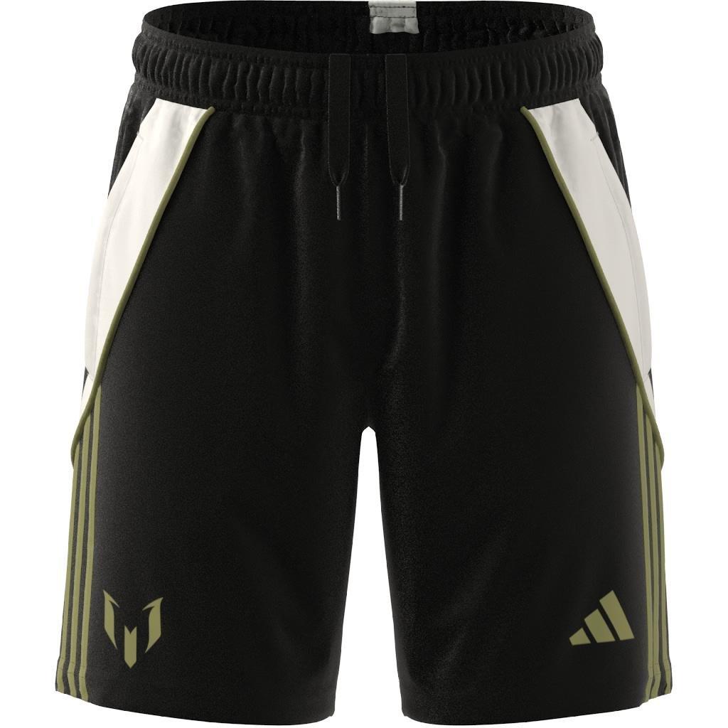 Unisex Kids Messi Training Shorts, Black, A901_ONE, large image number 7