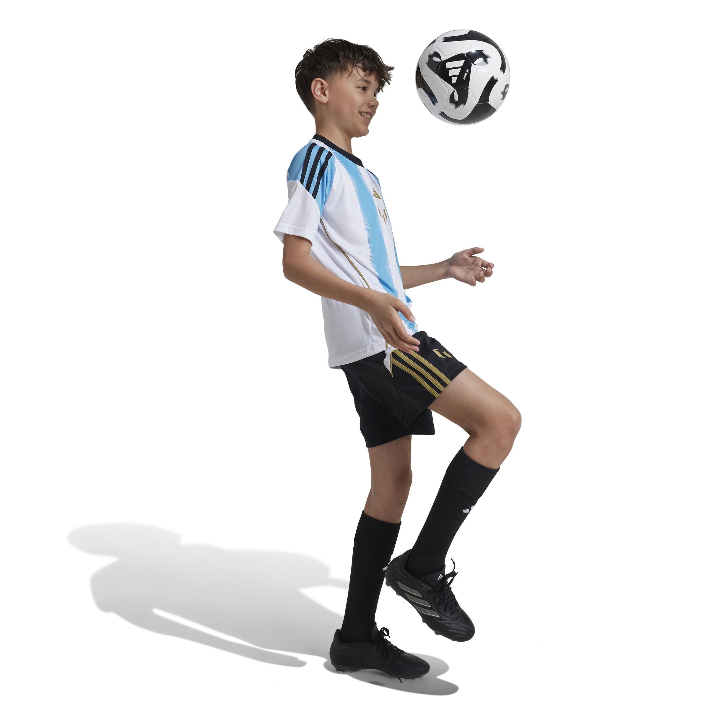 Unisex Kids Messi Training Shorts, Black, A901_ONE, large image number 11