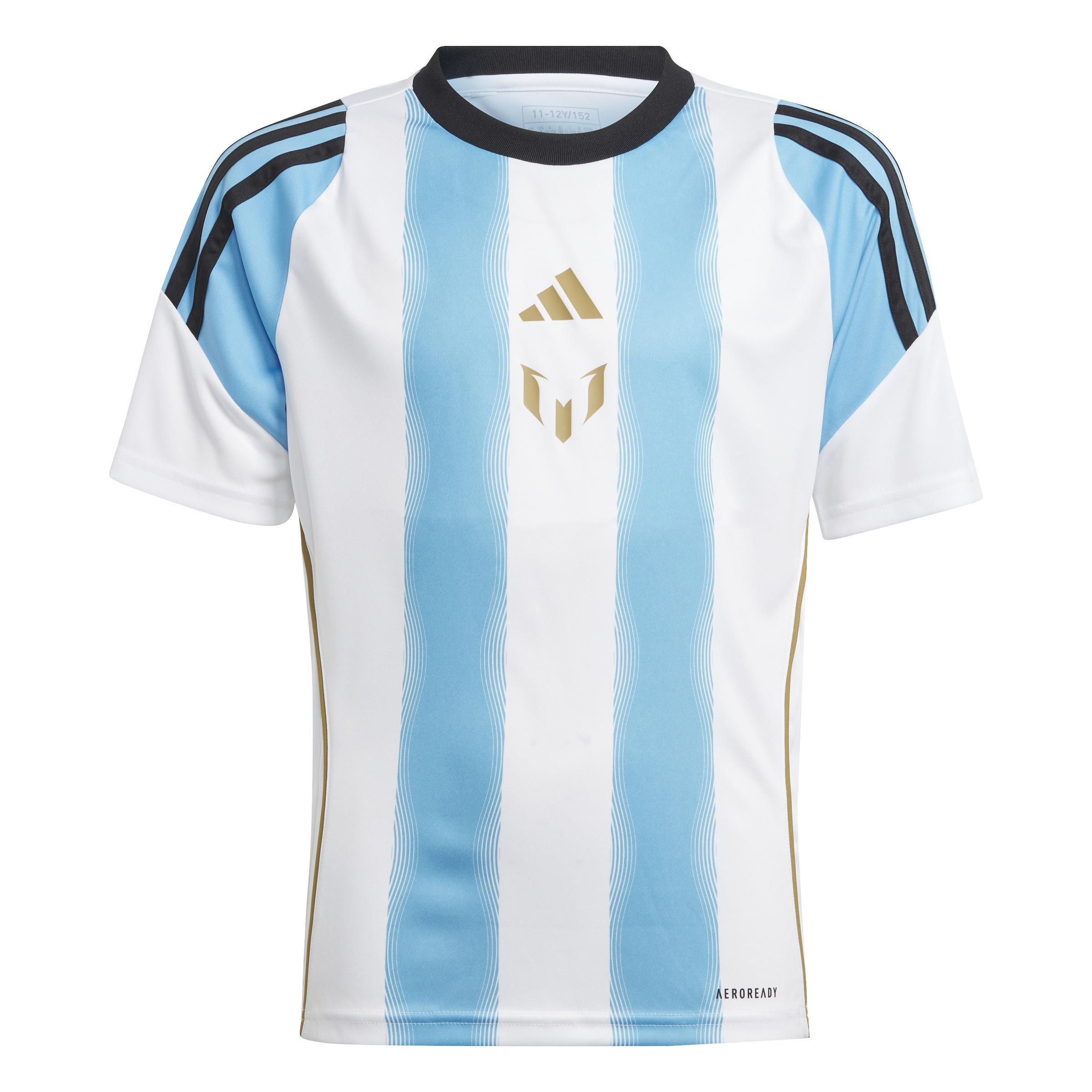 Unisex Kids Messi Training Jersey, White, , large image number 1