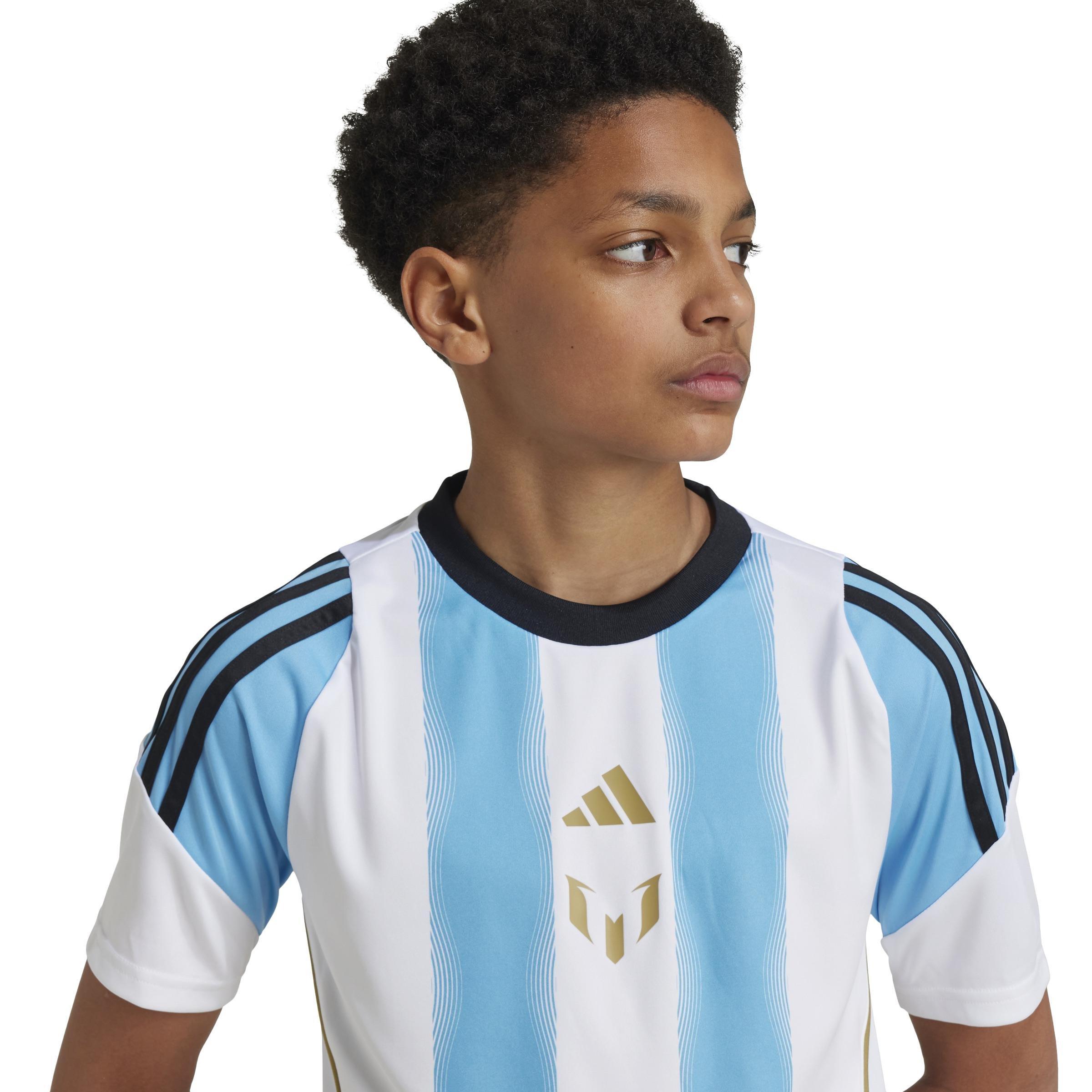 Unisex Kids Messi Training Jersey, White, , large image number 6