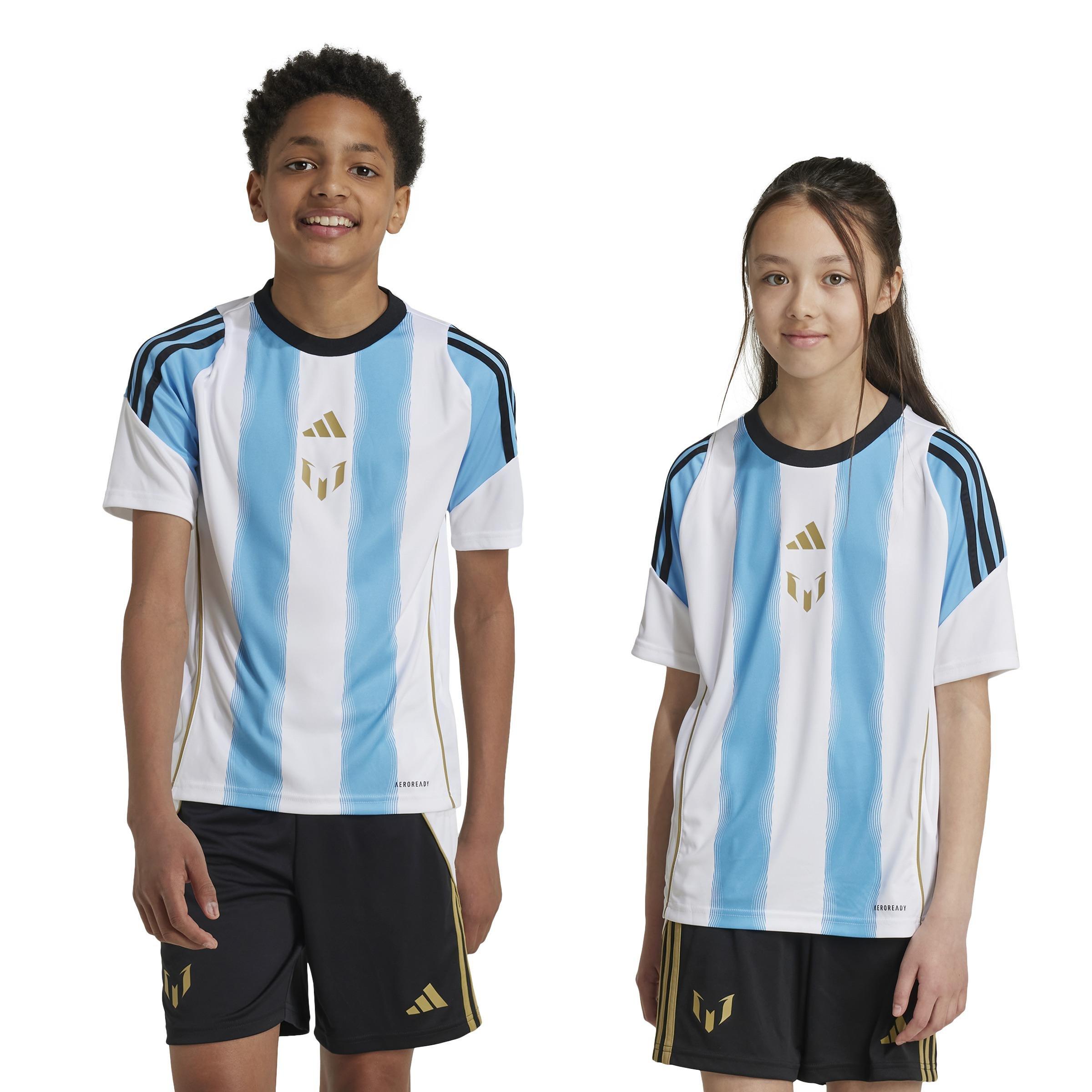 Unisex Kids Messi Training Jersey, White, , large image number 9