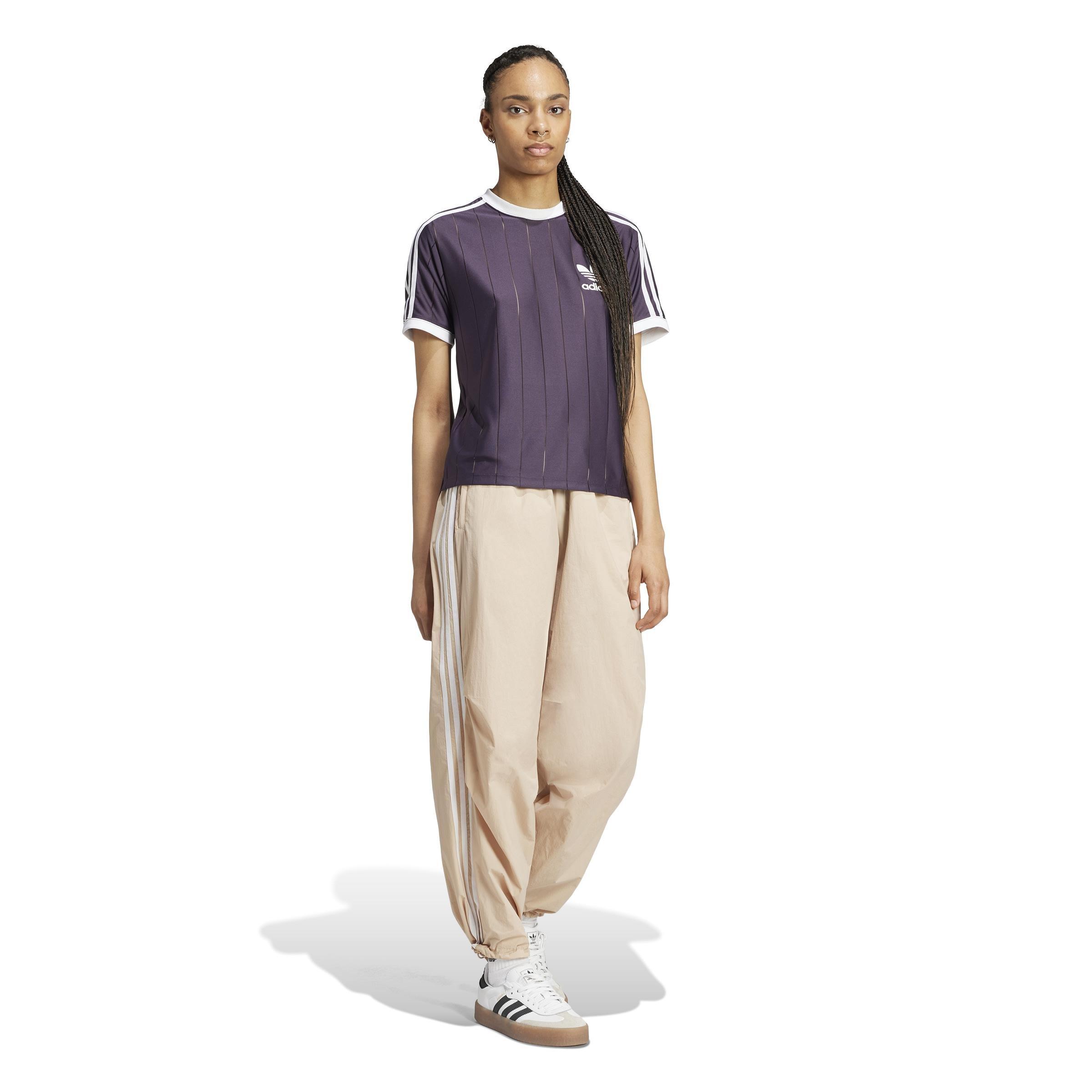 Adicolor 3-Stripes Pinstripe T-Shirt, Purple, , large image number 9