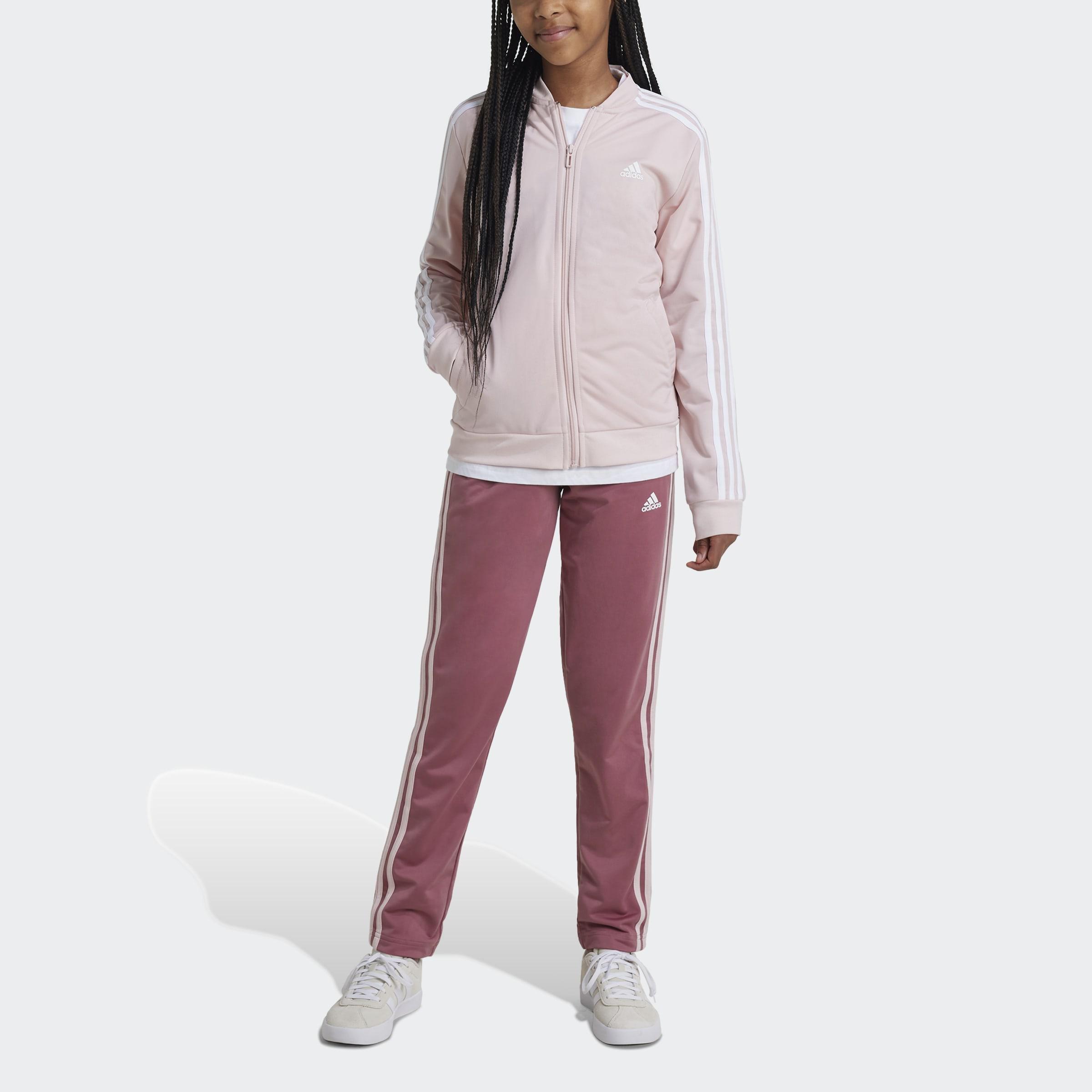 Kids Essentials 3-Stripes Track Suit, Pink, A901_ONE, large image number 1