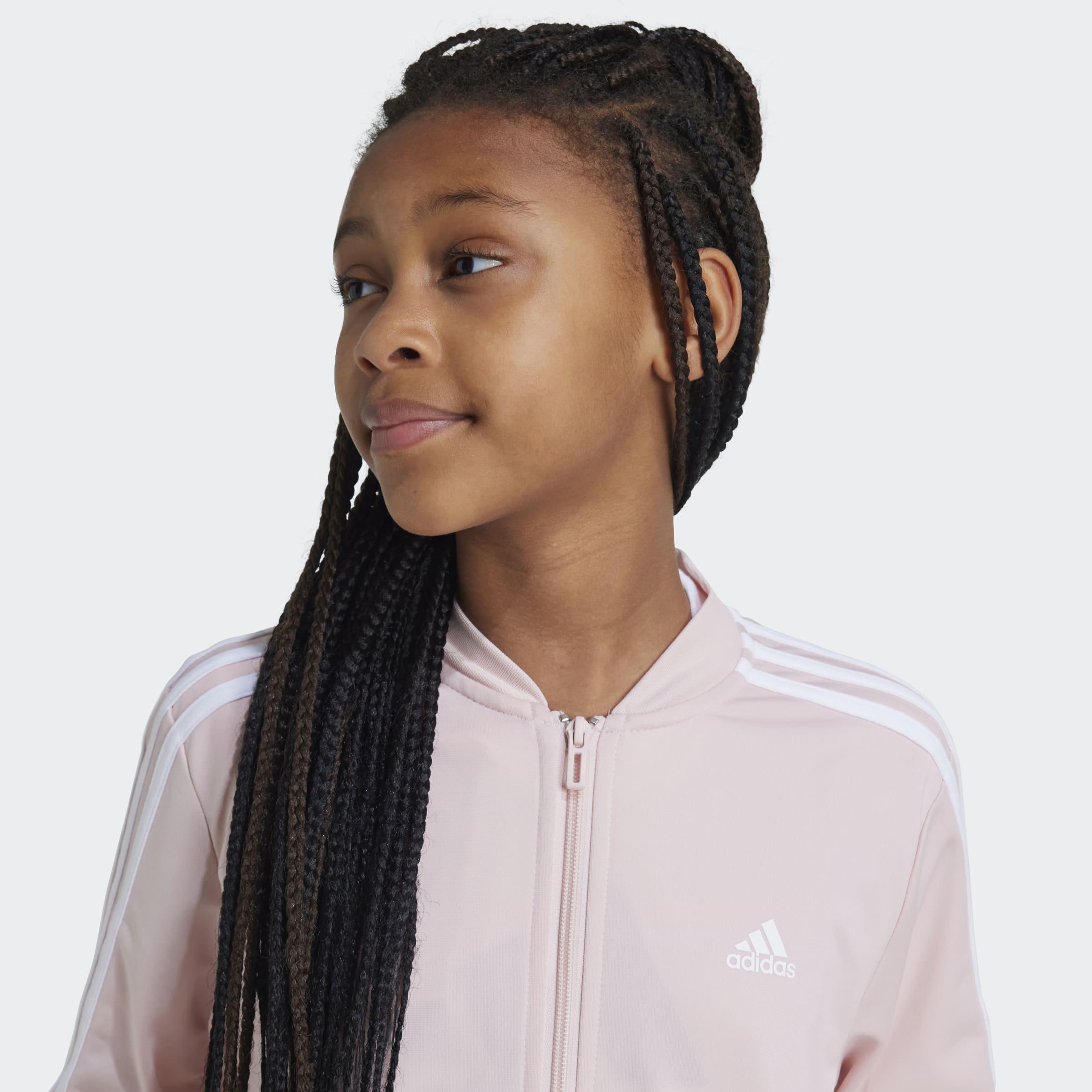 Kids Essentials 3-Stripes Track Suit, Pink, A901_ONE, large image number 3