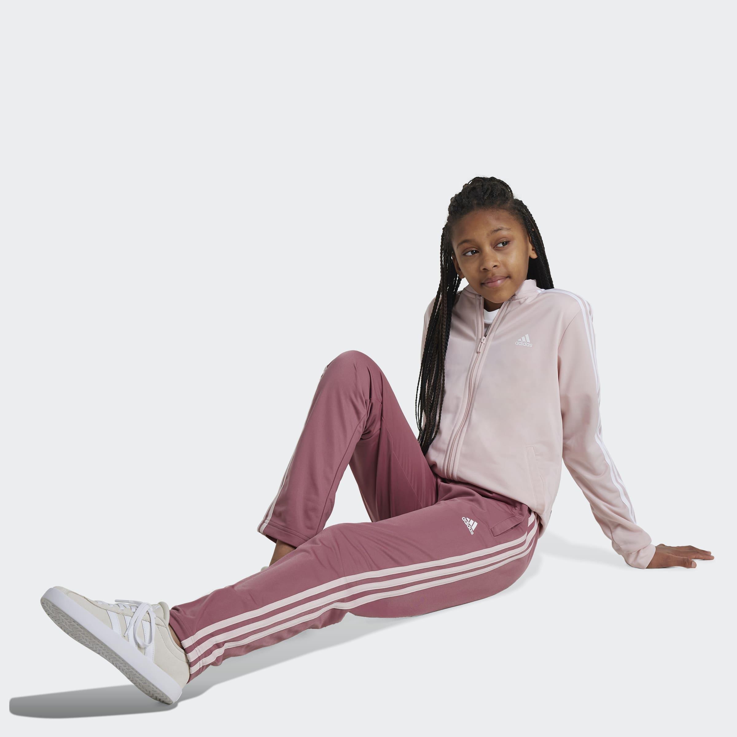 Kids Essentials 3-Stripes Track Suit, Pink, A901_ONE, large image number 5