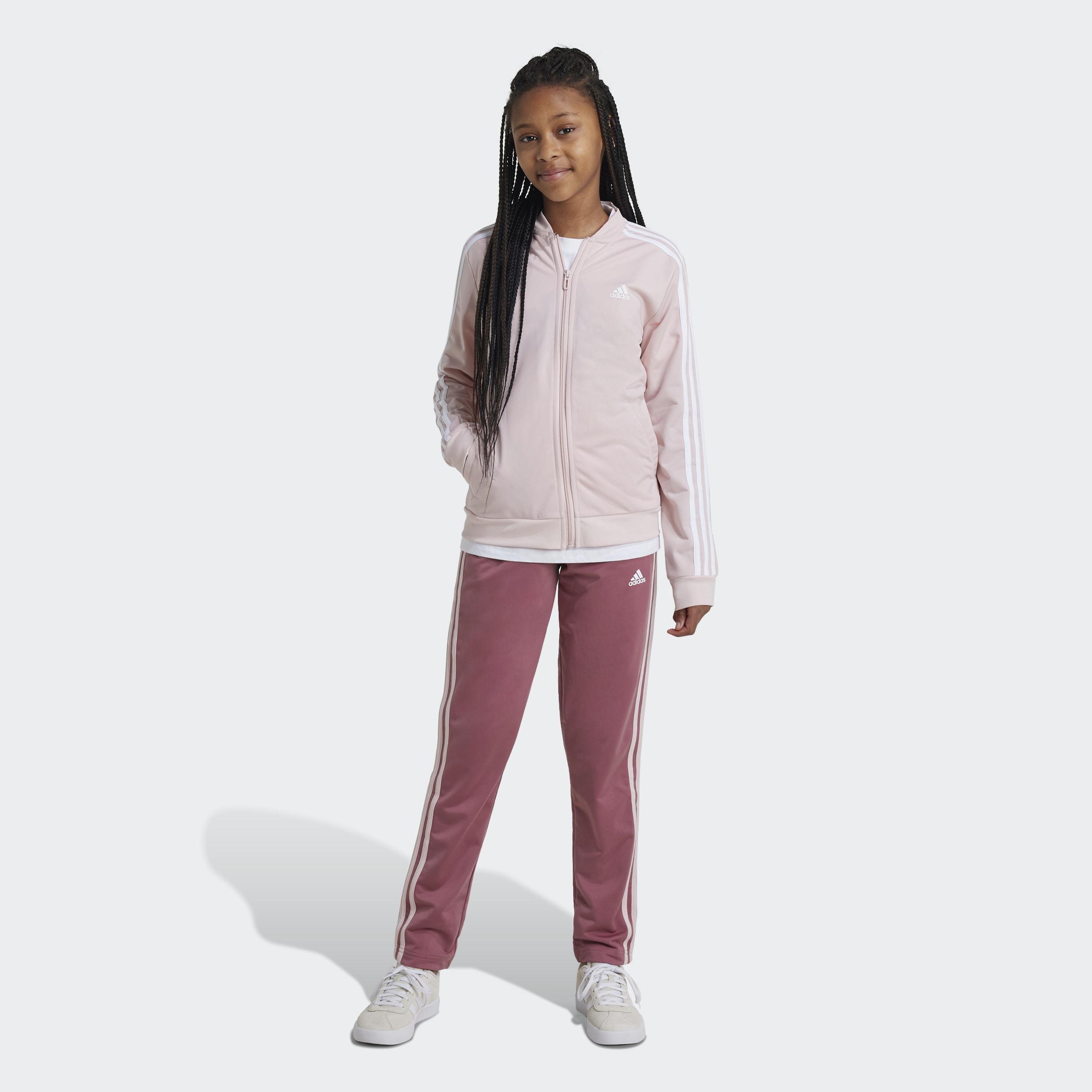 Kids Essentials 3-Stripes Track Suit, Pink, A901_ONE, large image number 8
