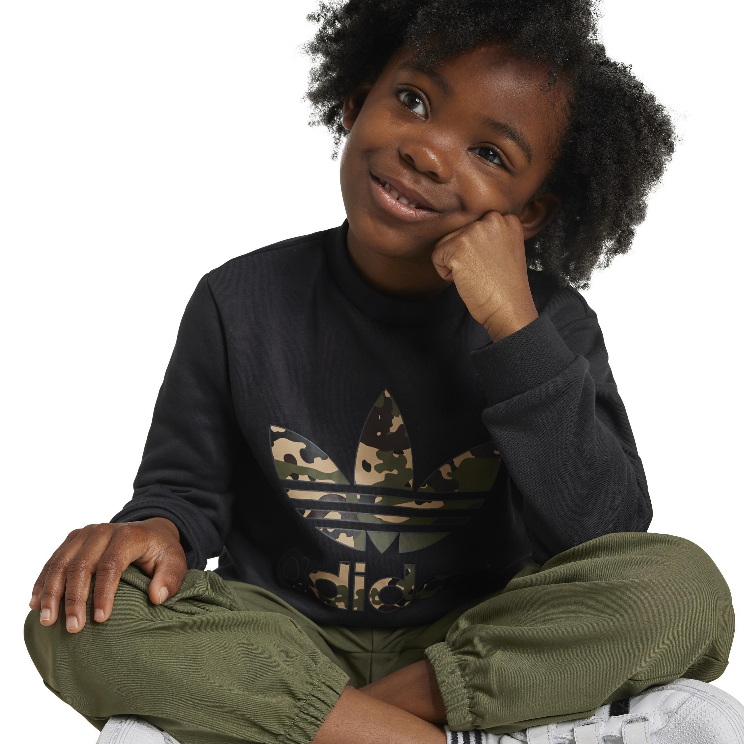 Unisex Kids Graphics Crew Set, Black, , large image number 3