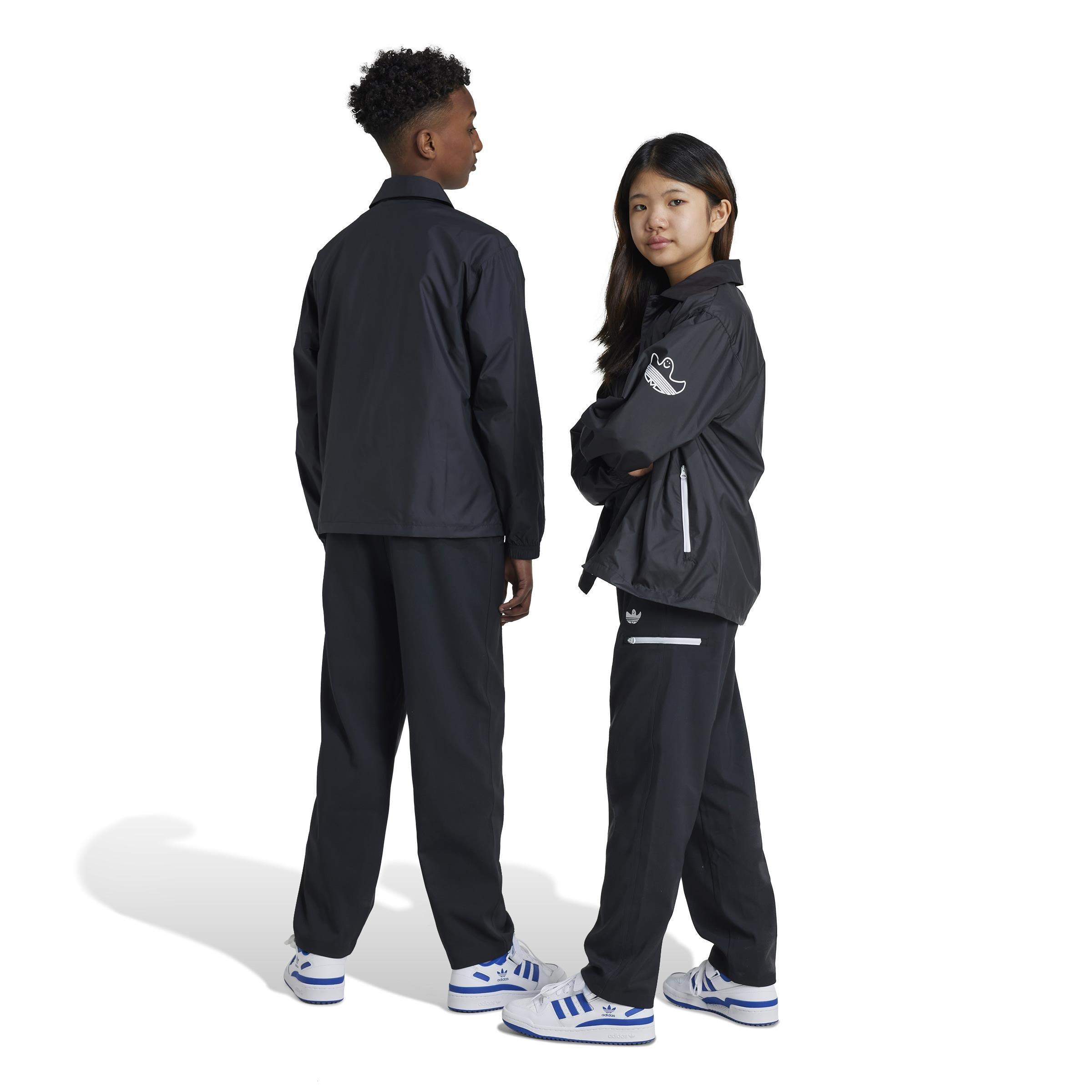 Unisex Kids Shmoofoil Chino Trousers, Black, A901_ONE, large image number 2