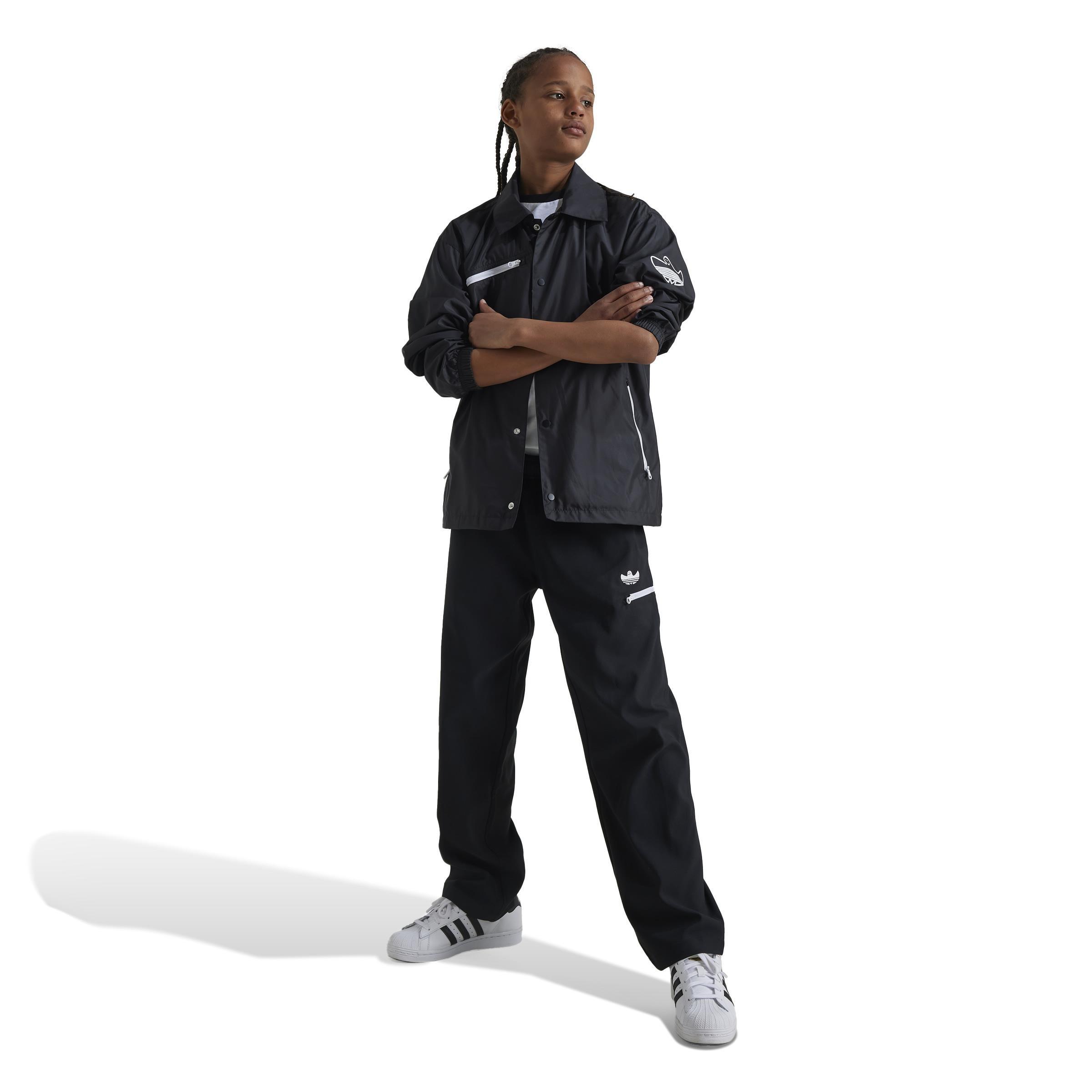 Unisex Kids Shmoofoil Chino Trousers, Black, A901_ONE, large image number 7