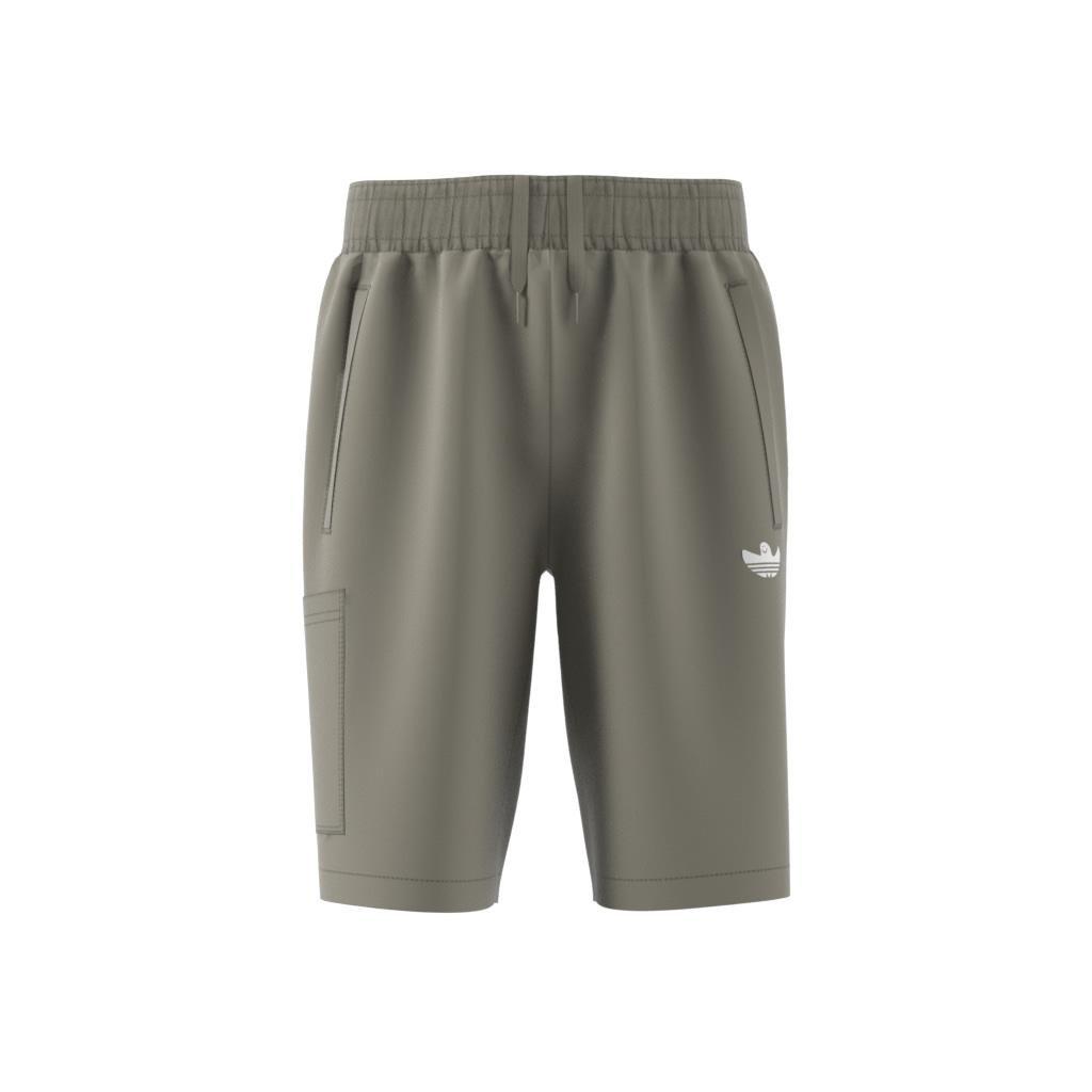 Unisex Kids Shmoofoil Cargo Shorts, Green, A901_ONE, large image number 7