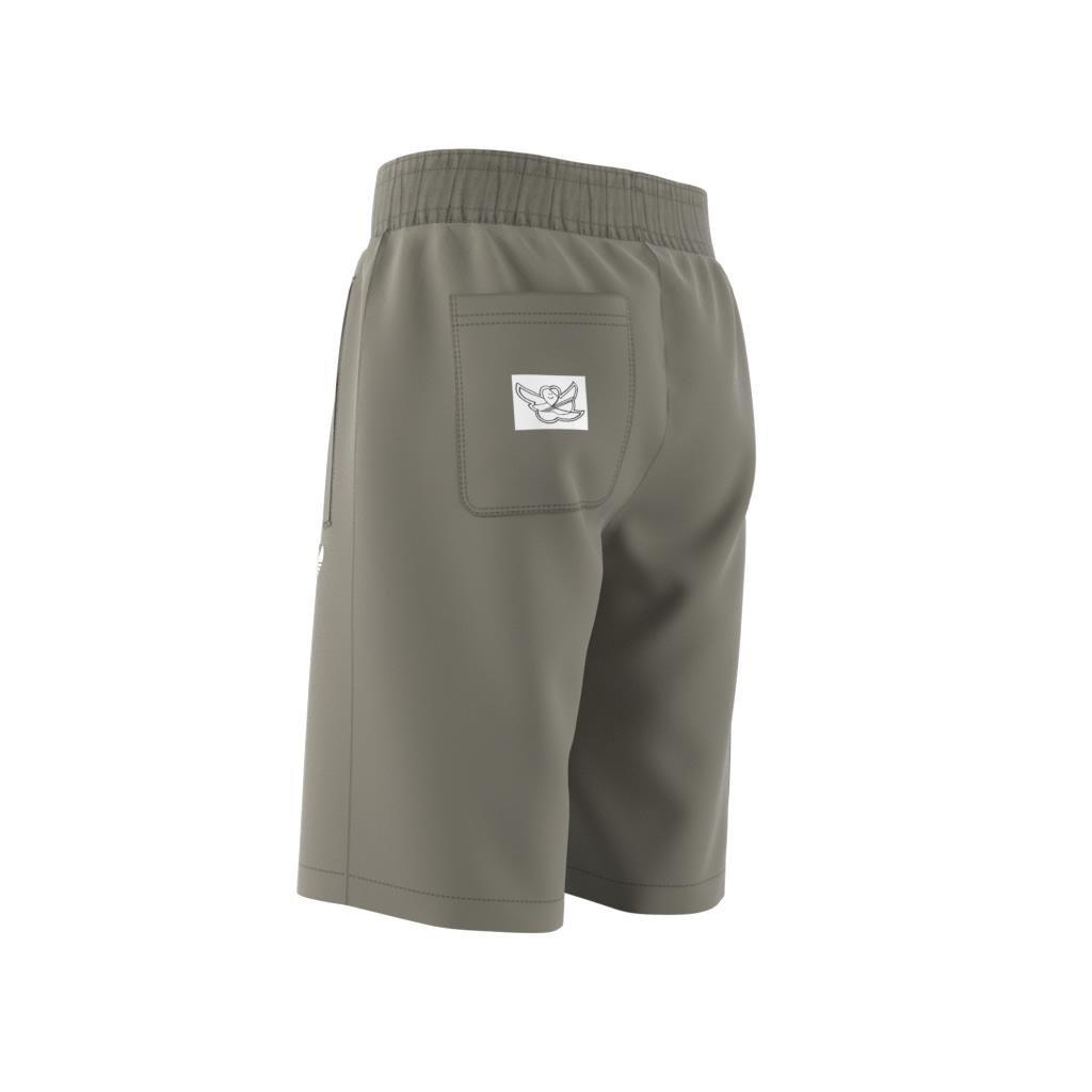 Unisex Kids Shmoofoil Cargo Shorts, Green, A901_ONE, large image number 9