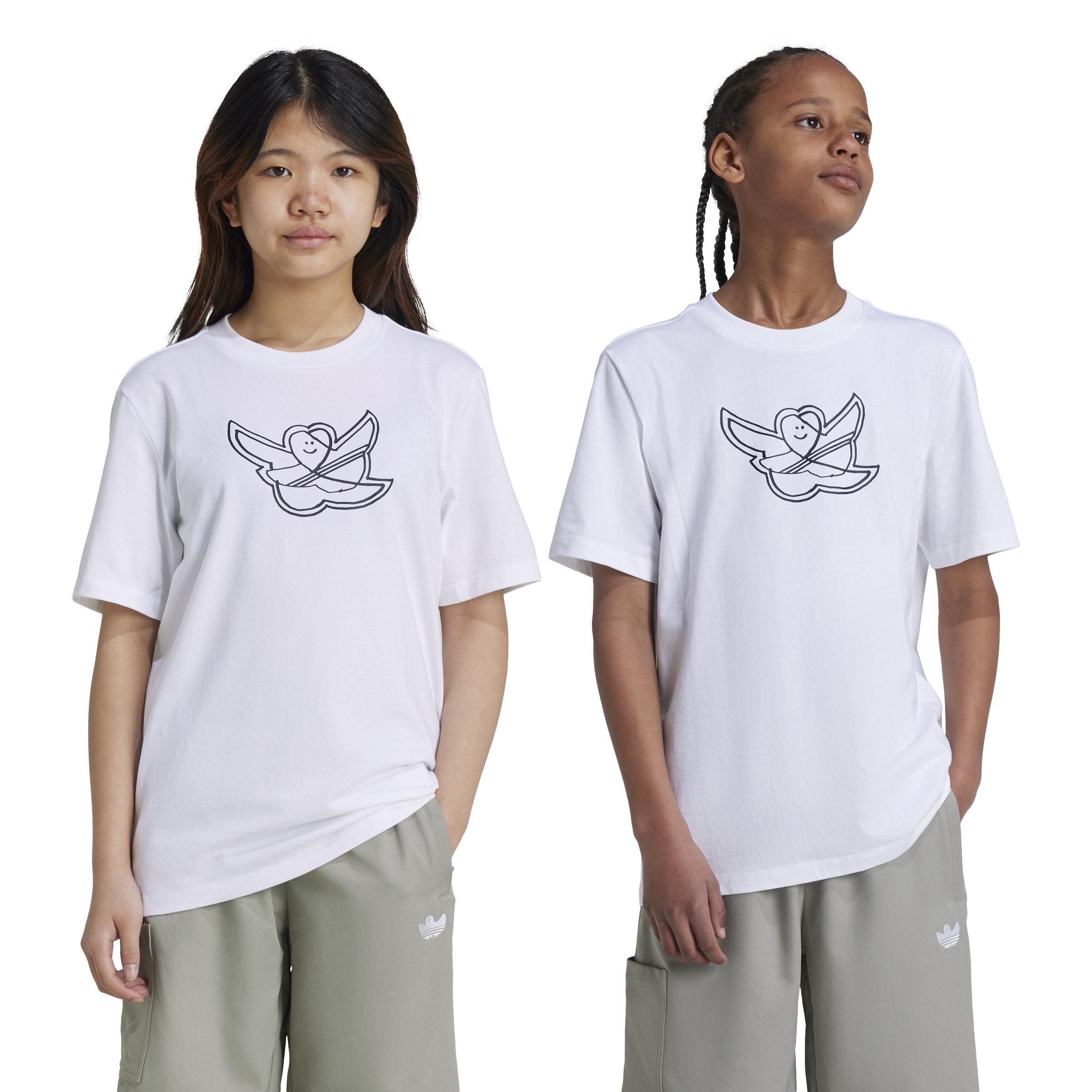 Unisex Kids Shmoofoil Graphic T-Shirt, White, A901_ONE, large image number 11
