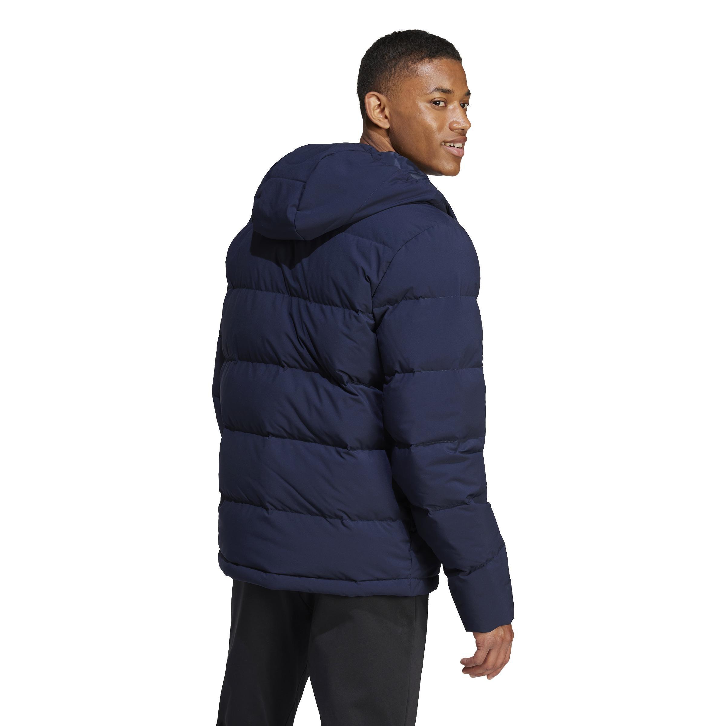 Helionic Hooded Down Jacket, Blue, A901_ONE, large image number 3