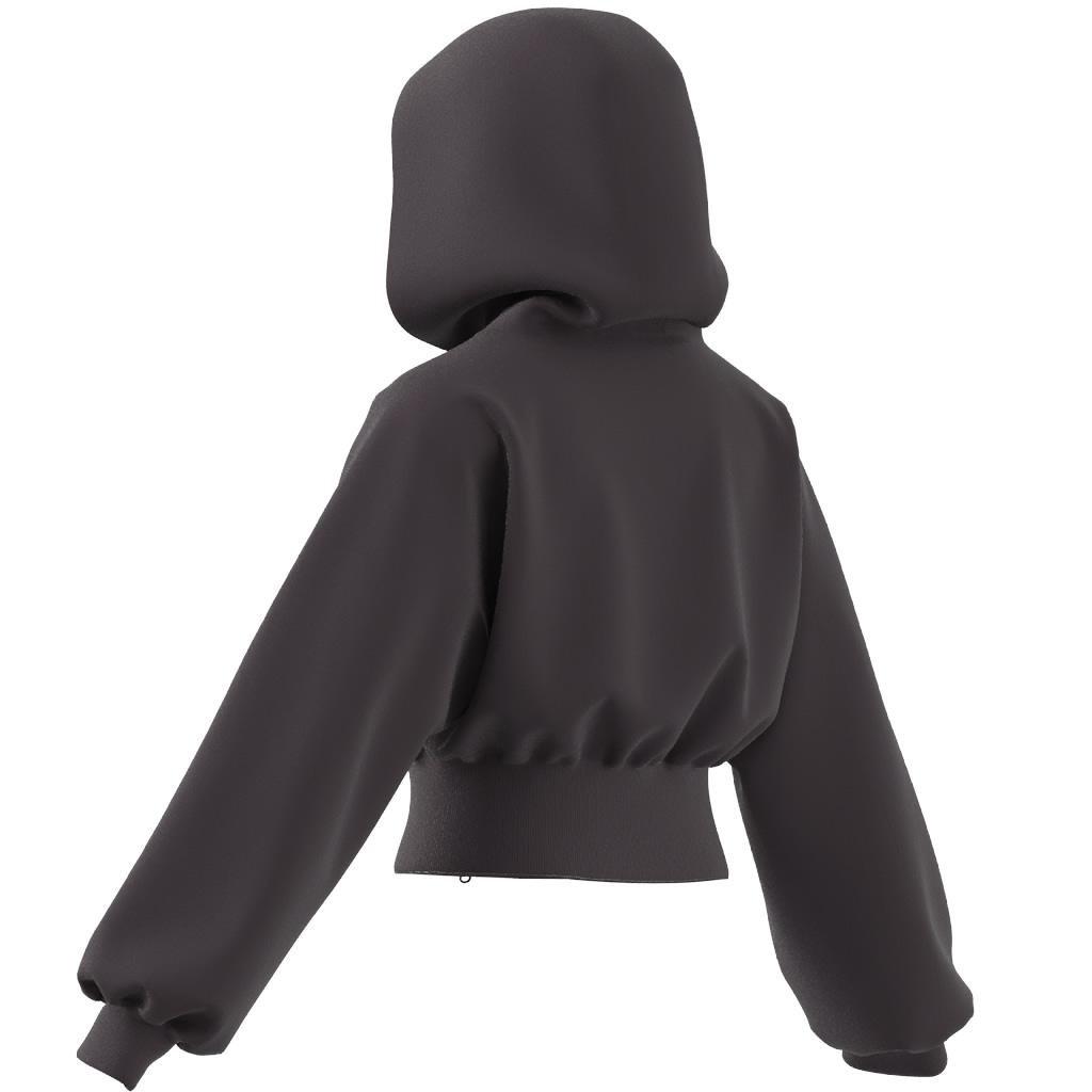 adidas by Stella McCartney Sportswear Cropped Hoodie, Red, A901_ONE, large image number 9