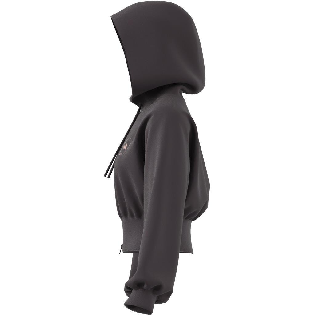 adidas by Stella McCartney Sportswear Cropped Hoodie, Red, A901_ONE, large image number 10