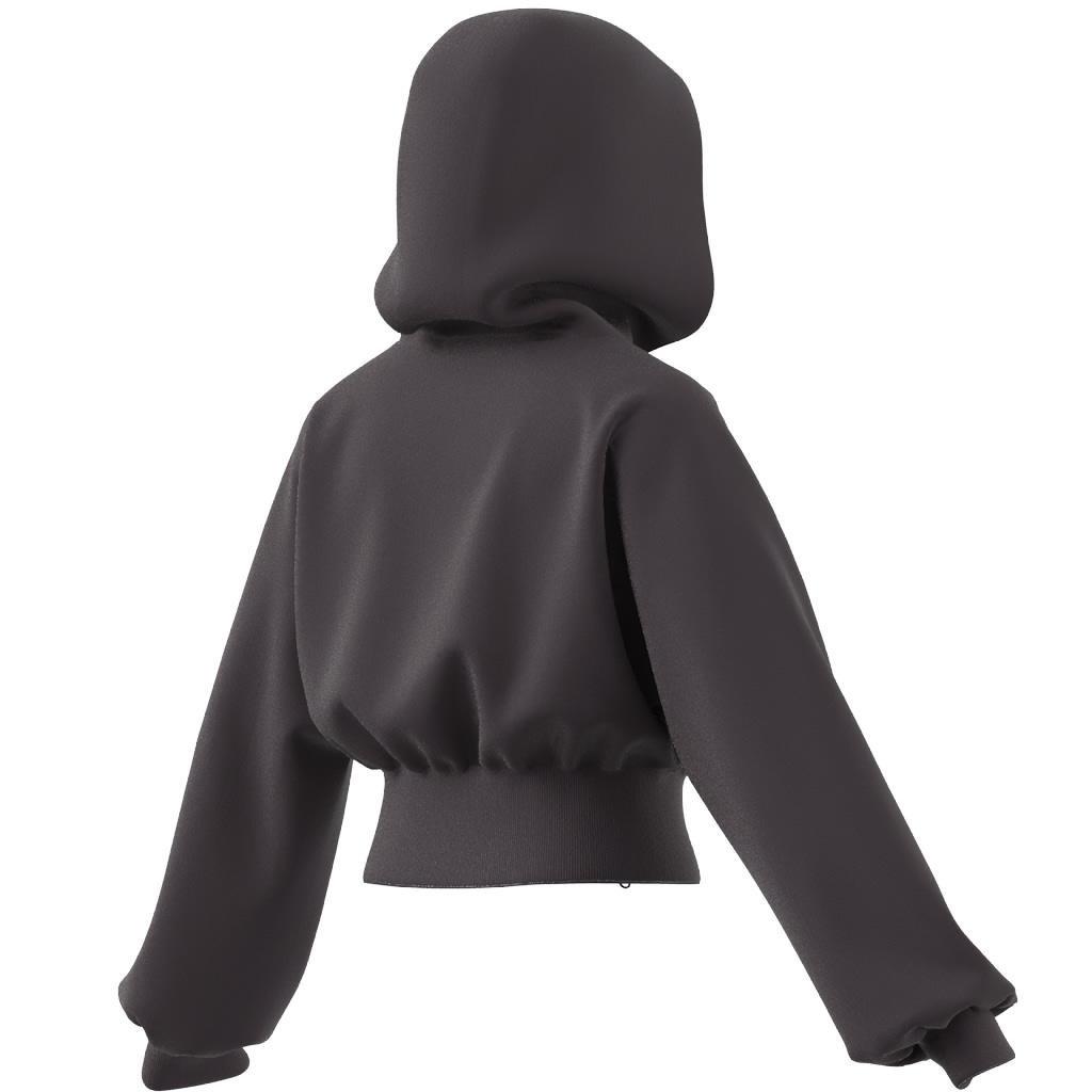 adidas by Stella McCartney Sportswear Cropped Hoodie, Red, A901_ONE, large image number 13