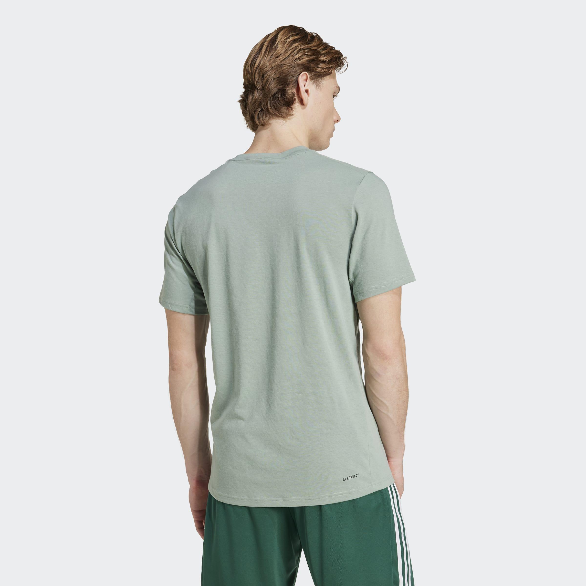 Train Essentials Feelready Logo Training T-Shirt, Green, A901_ONE, large image number 1